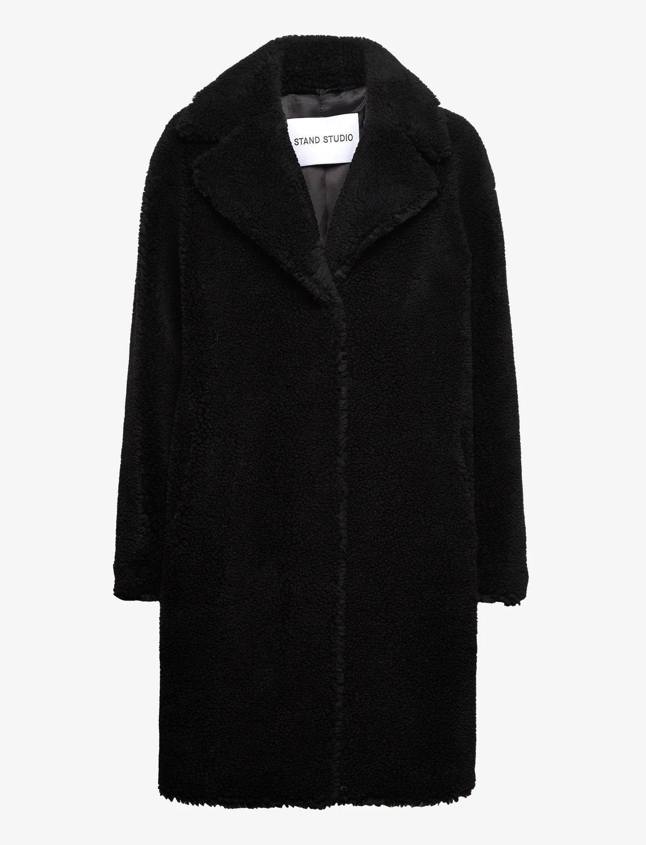 Stand Studio - Camille Cocoon Coat - winter coats - black - 0