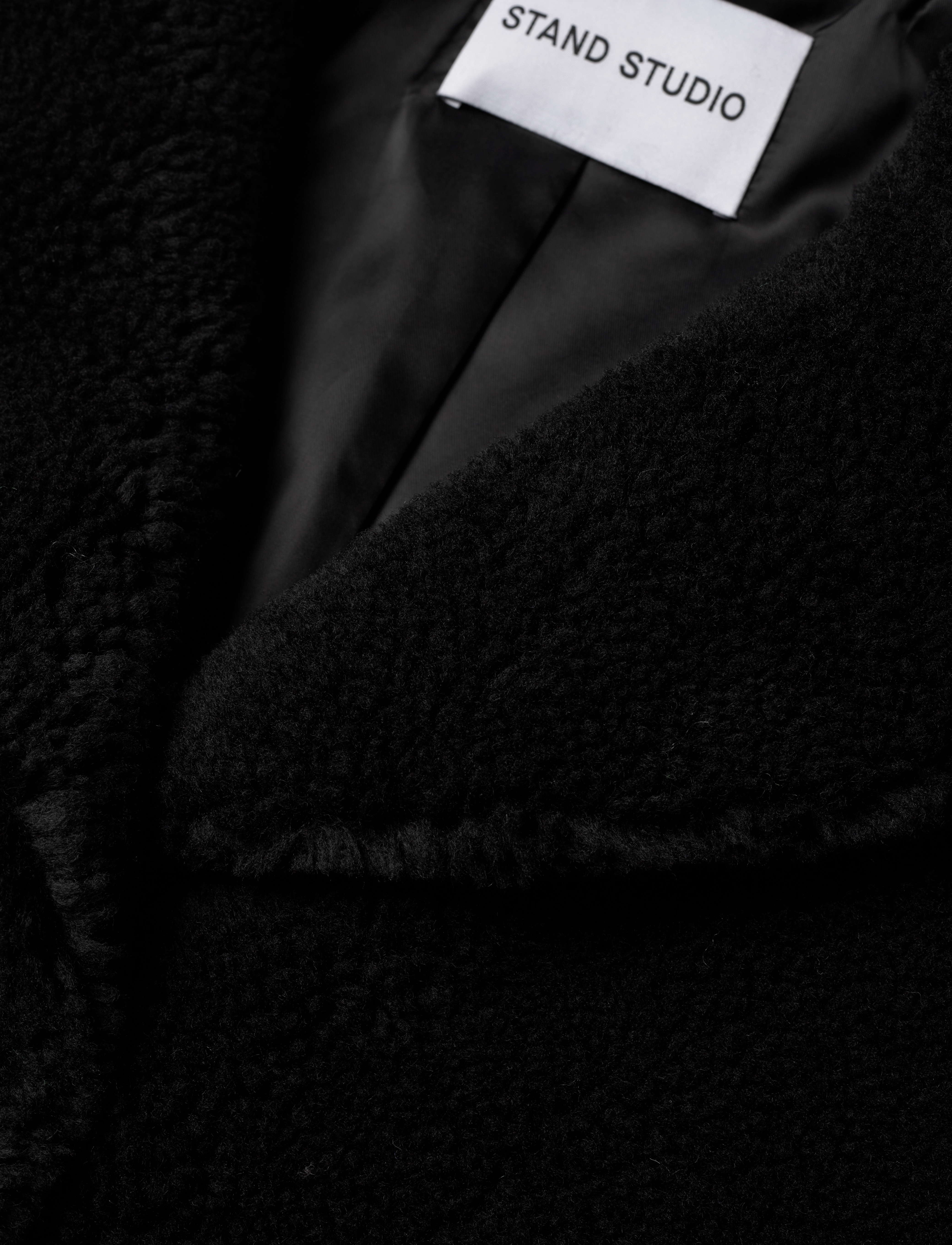 Stand Studio - Camille Cocoon Coat - black - 2