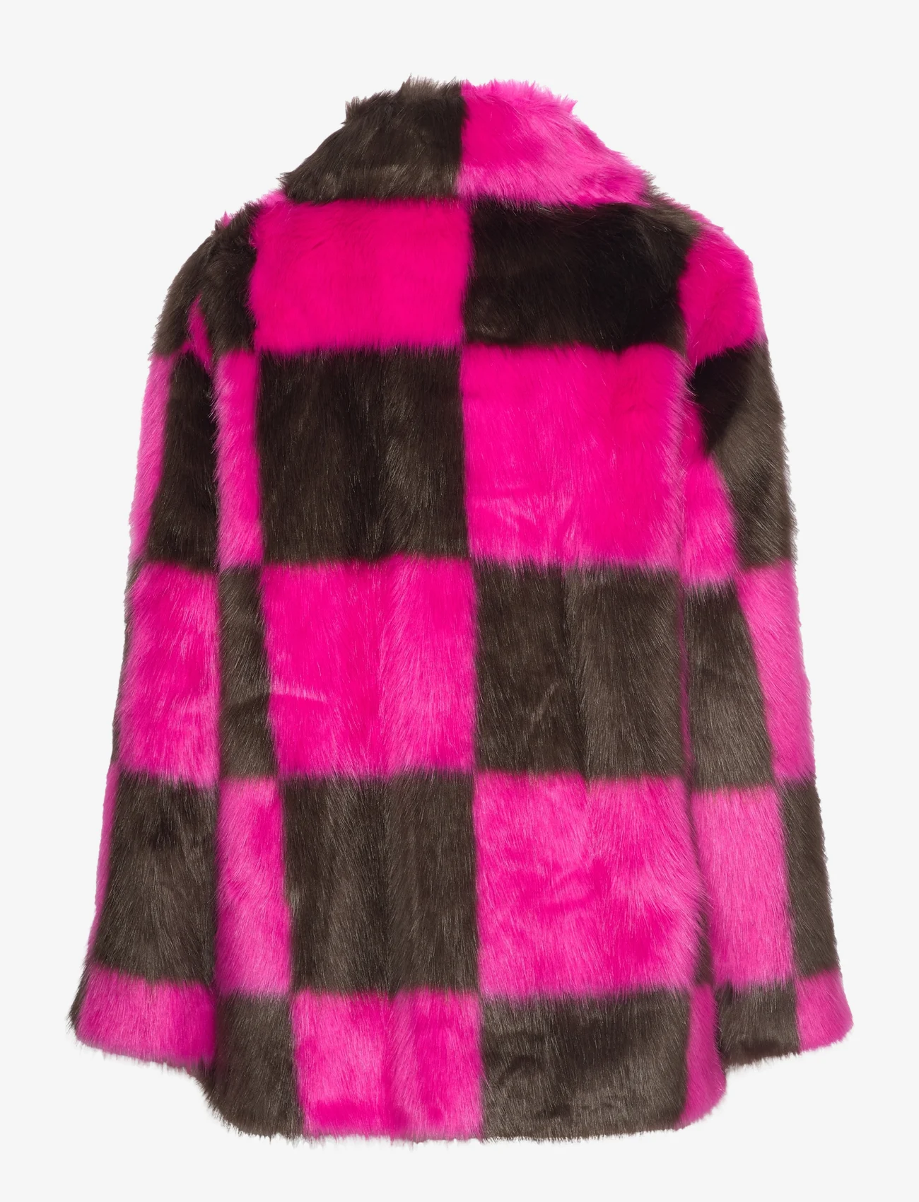 Stand Studio - Nani Jacket - fake fur jakker - hot pink/brown - 1