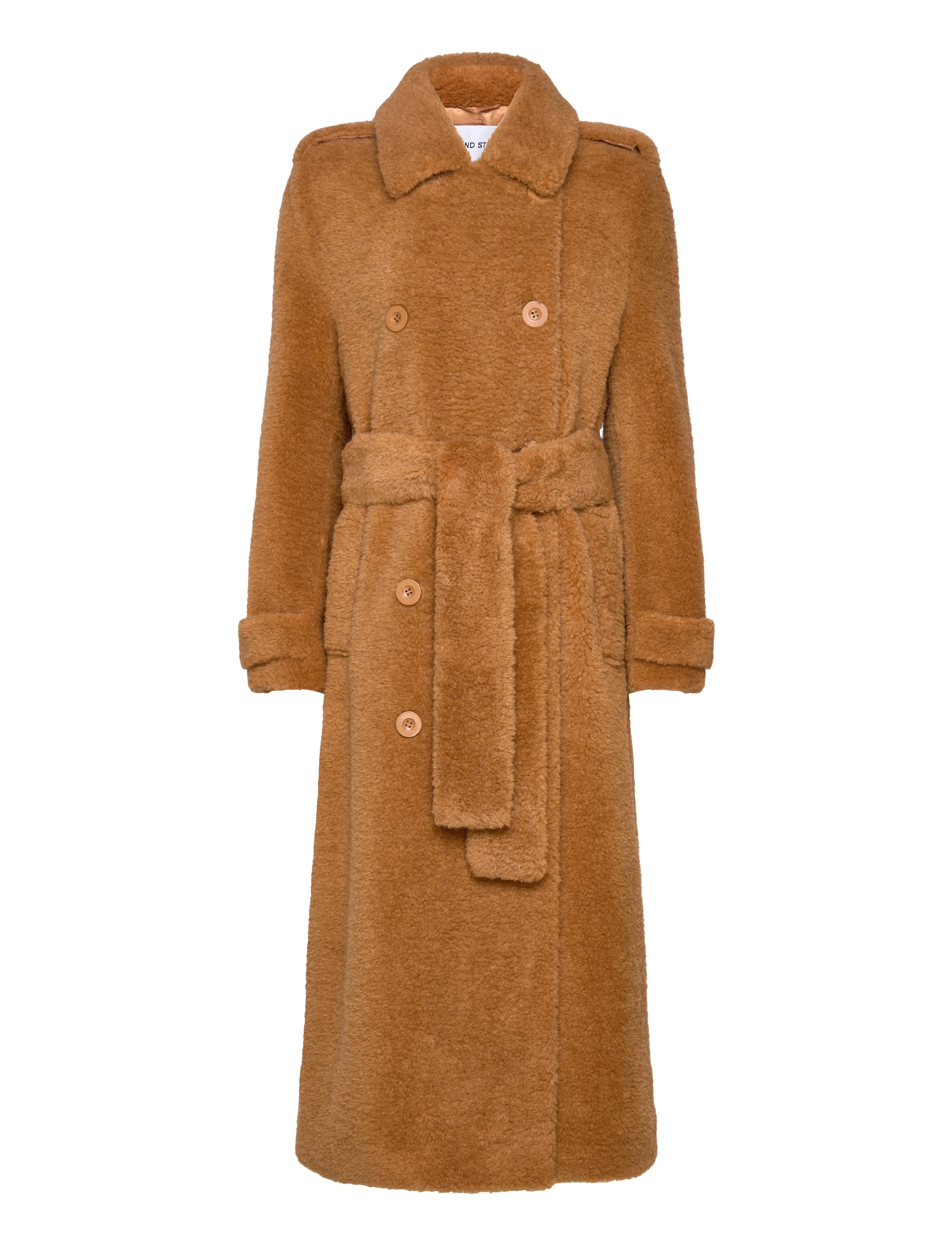Stand Studio - Towa Faux Fur Trench - nougat - 1