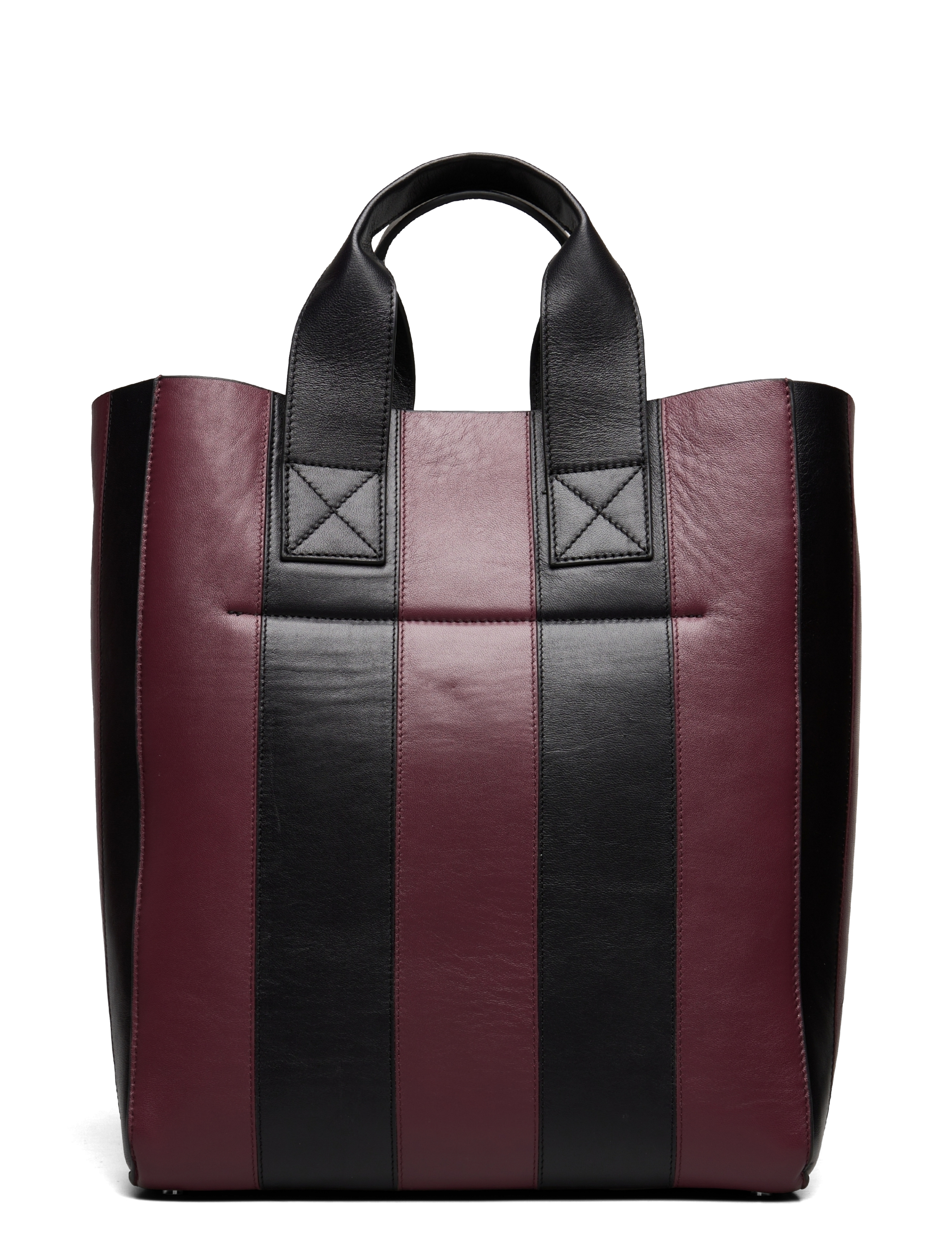 Stand Studio - Amia Stripe Bag - black/burgundy - 1