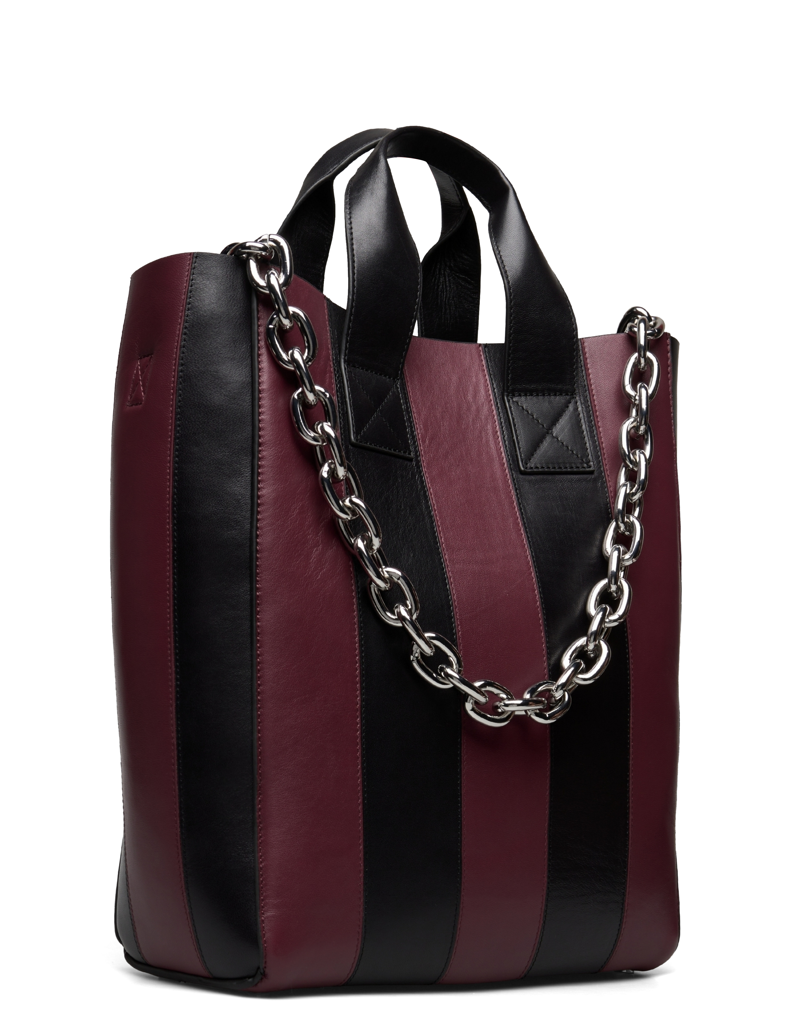 Stand Studio - Amia Stripe Bag - black/burgundy - 2