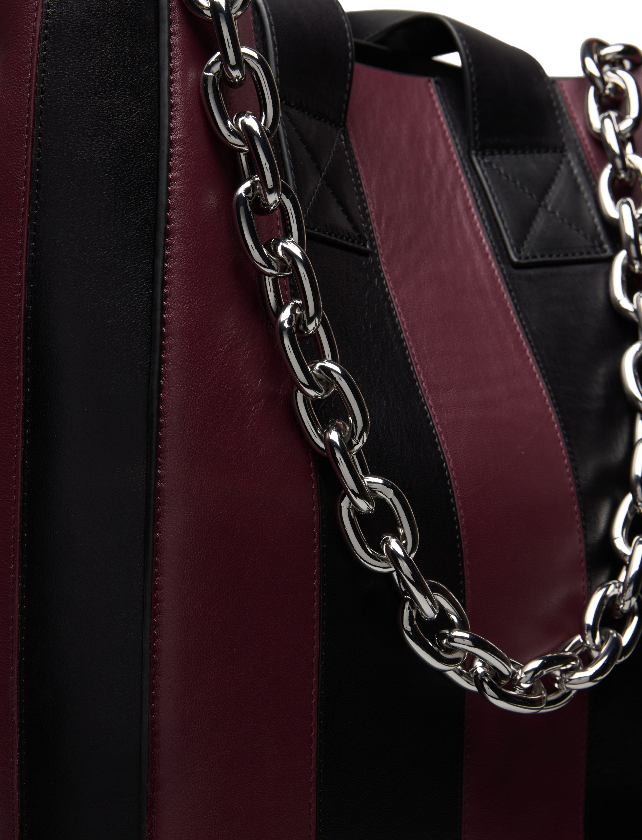 Stand Studio - Amia Stripe Bag - black/burgundy - 3