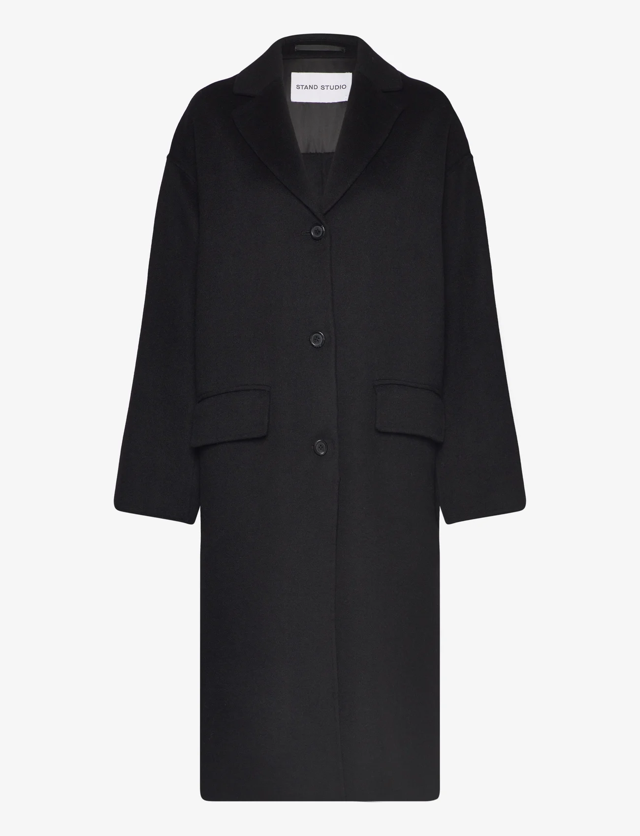 Stand Studio - Cristobal Coat - winter coats - black - 0