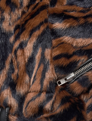 Stand Studio - Leana Biker - fake fur jakker - brown tiger - 4