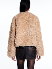 Stand Studio - Charmaine Jacket - fake fur jakker - natural beige/mole grey - 3