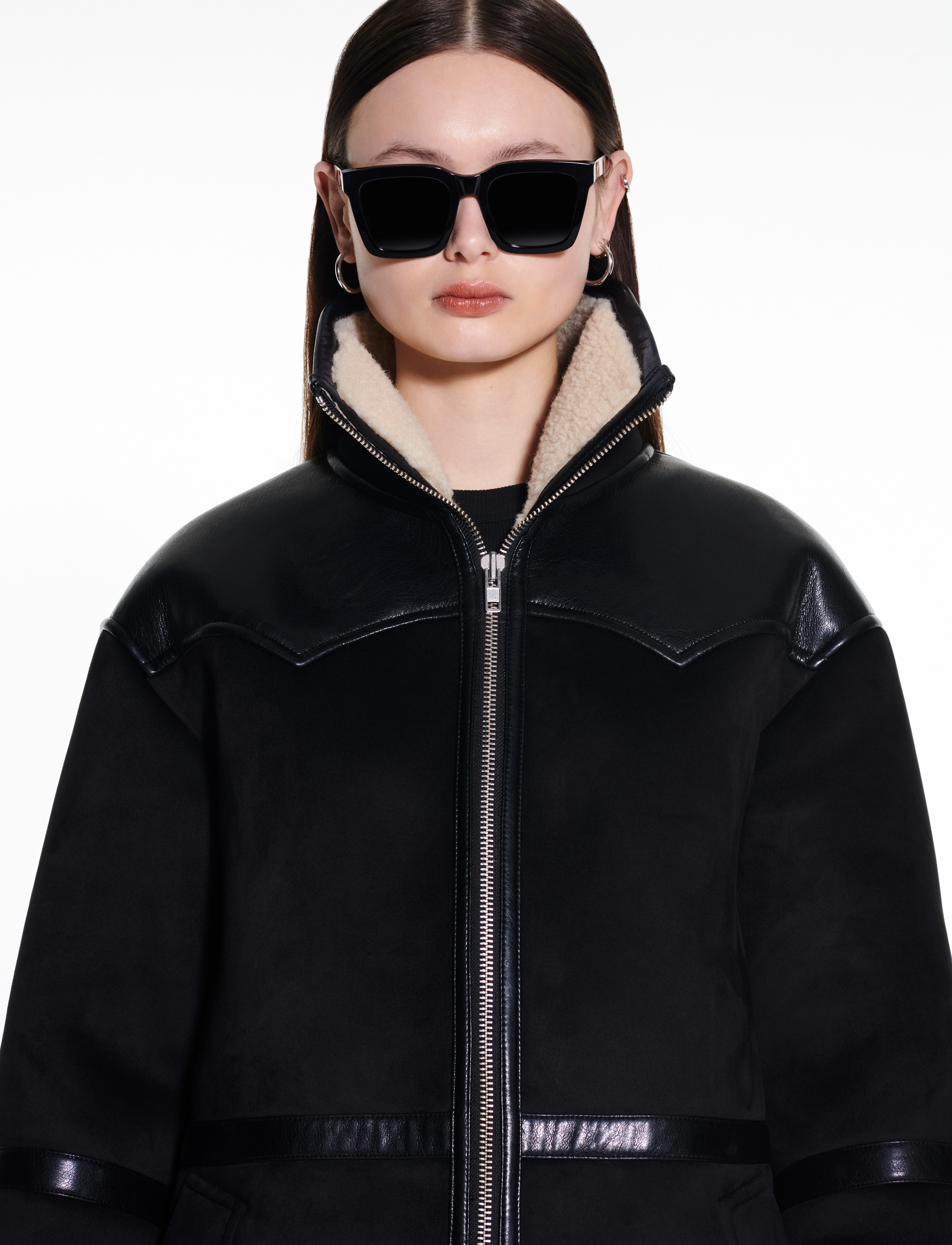 Stand Studio - Rylee Jacket - outerwear - black/natural white - 5