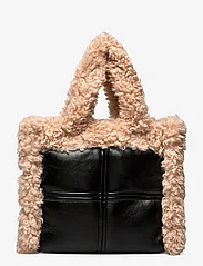 Stand Studio - Lolita II Shearling Bag - sünnipäevakingitused - black/natural beige - 1