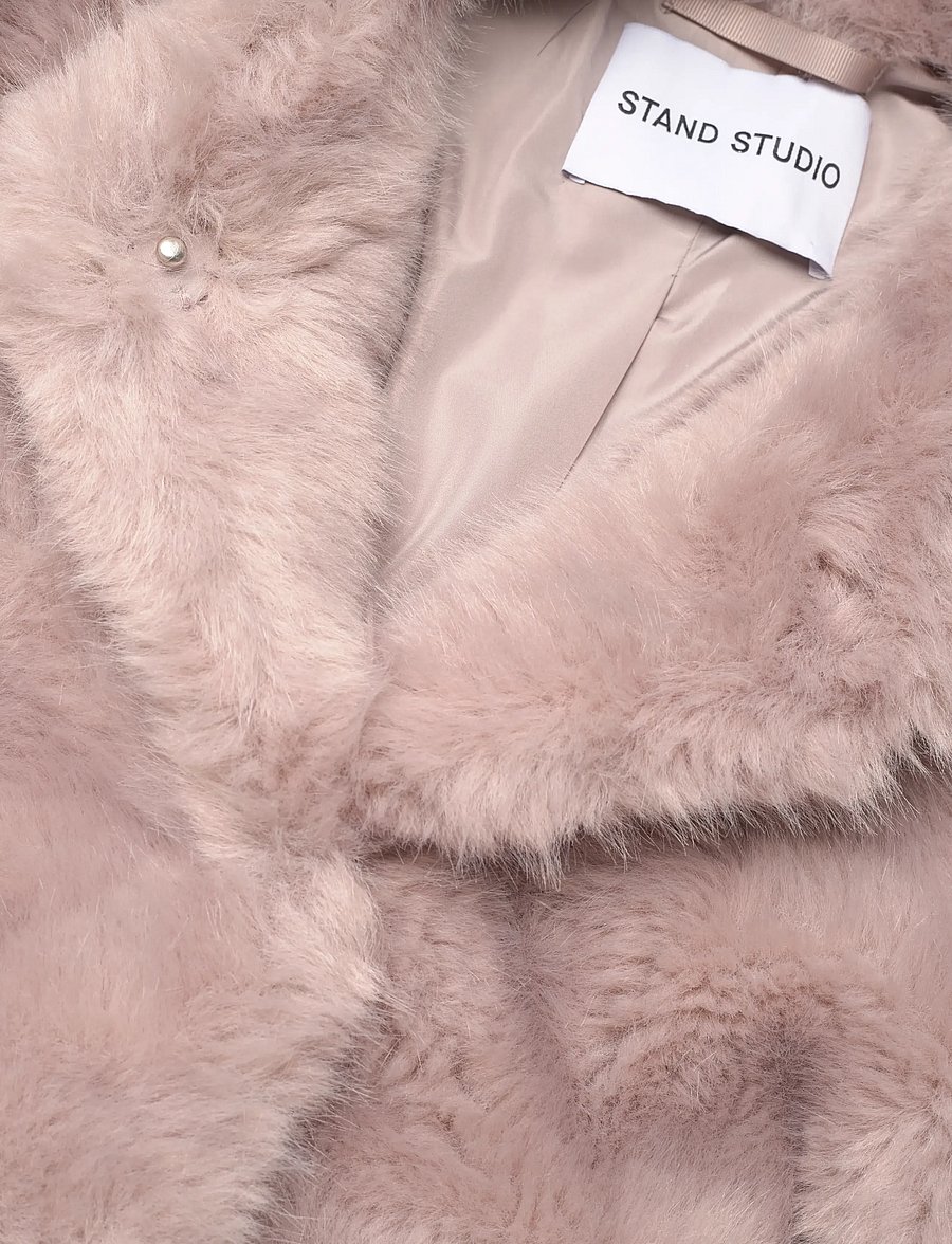 Stand Studio - Halle Jacket - faux fur - dusty rose - 2