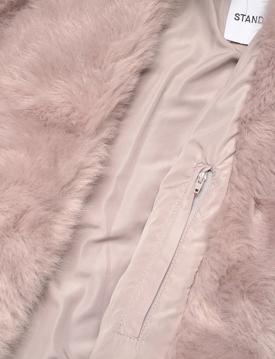 Stand Studio - Halle Jacket - faux fur - dusty rose - 4