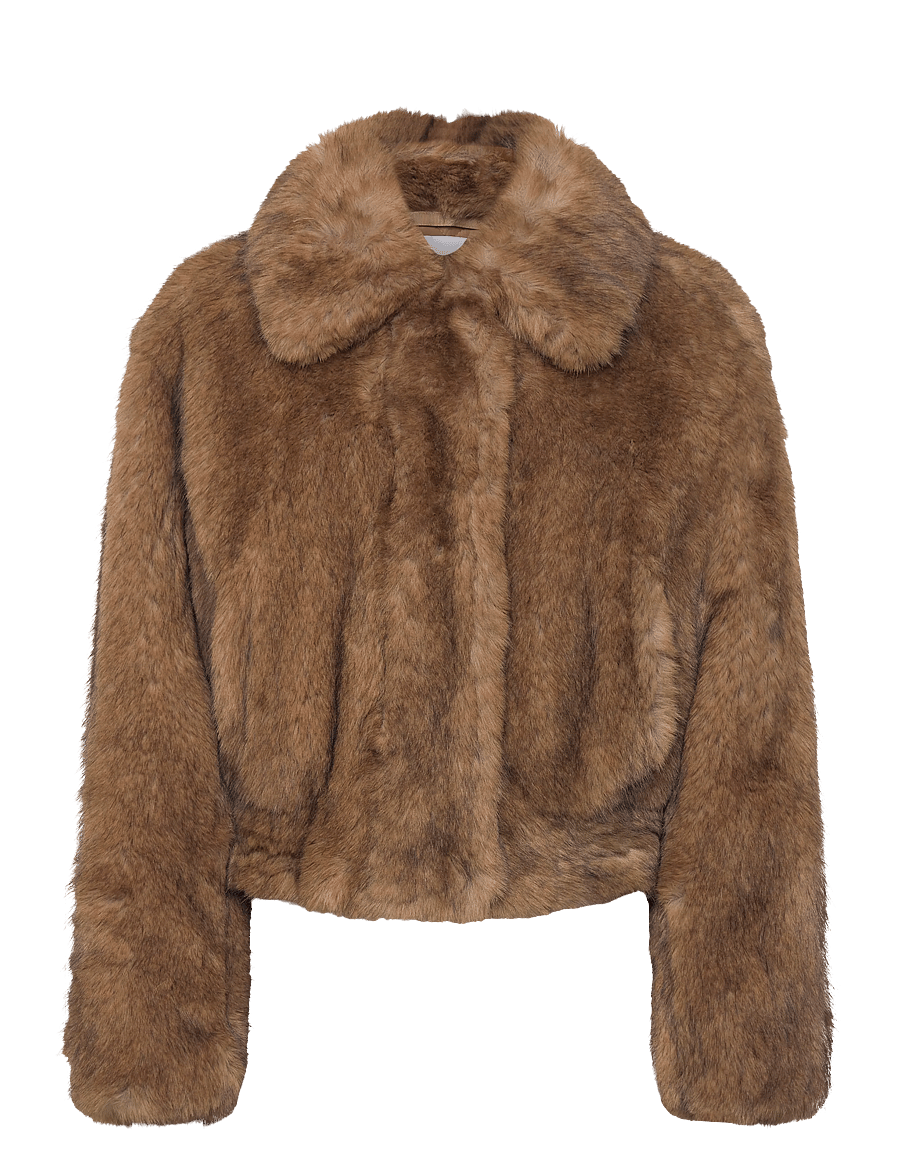 Stand Studio - Lena Jacket - faux fur - natural brown - 0
