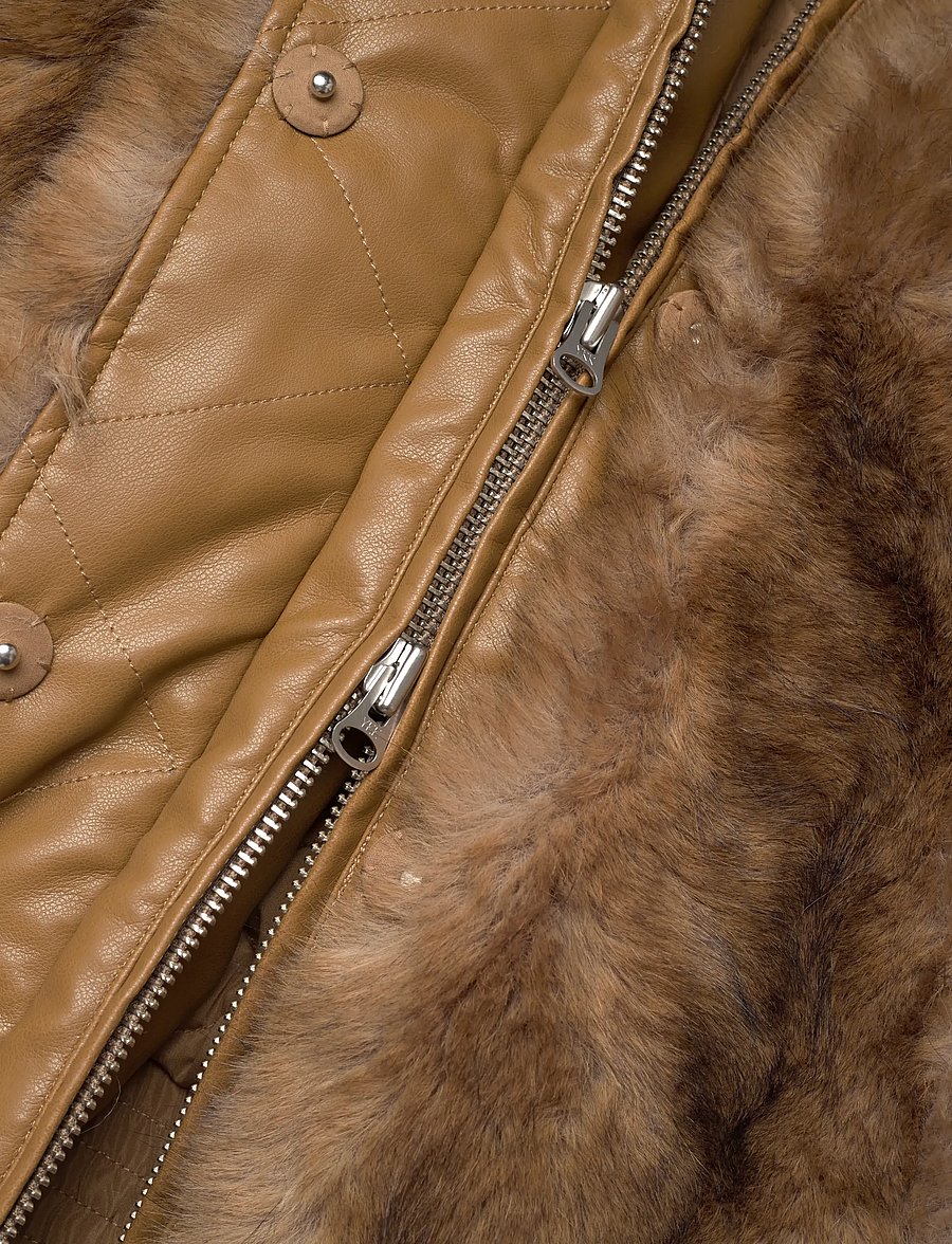 Stand Studio - Lena Jacket - faux fur - natural brown - 3