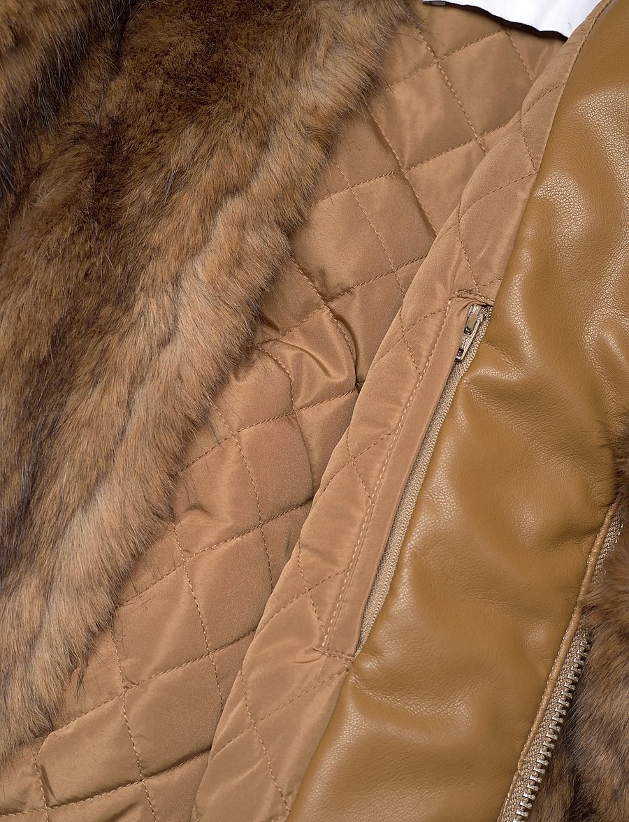 Stand Studio - Lena Jacket - faux fur - natural brown - 4