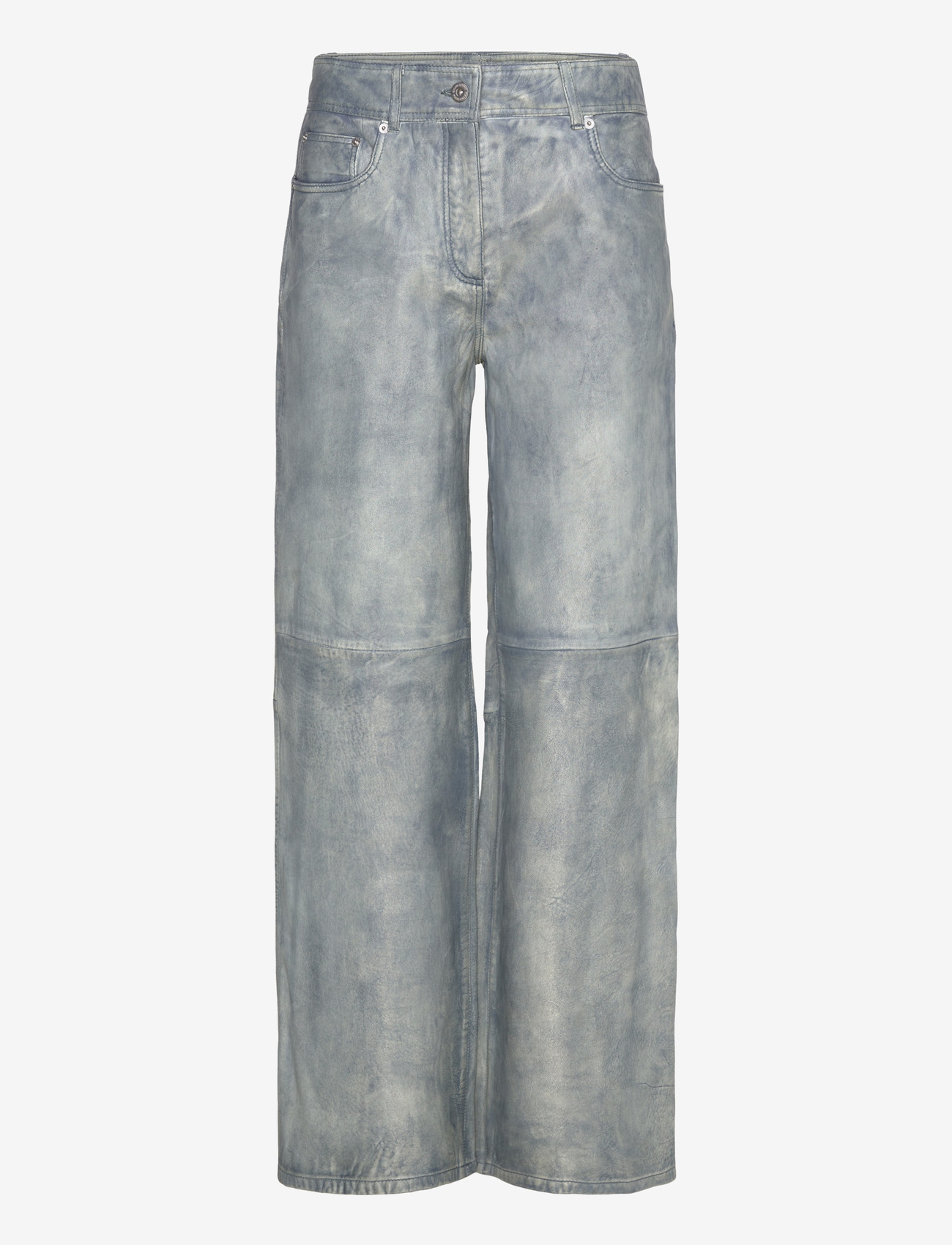 Stand Studio - Mylah Trousers - leather trousers - denim blue - 1