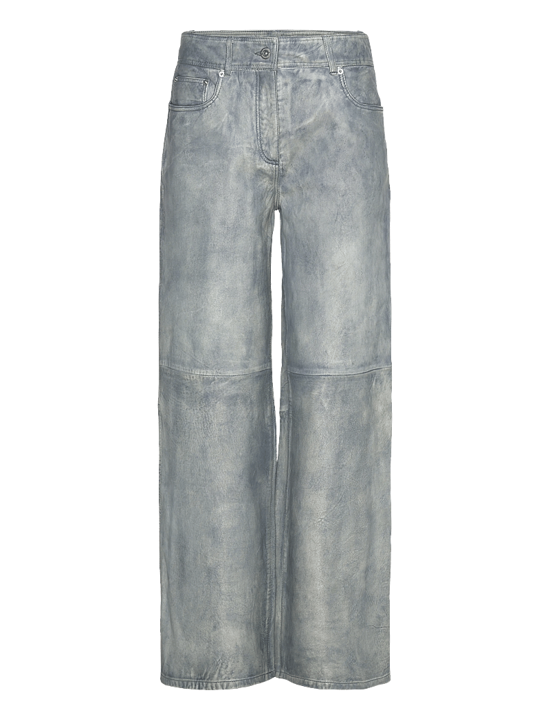 Stand Studio - Mylah Trousers - leather trousers - denim blue - 1