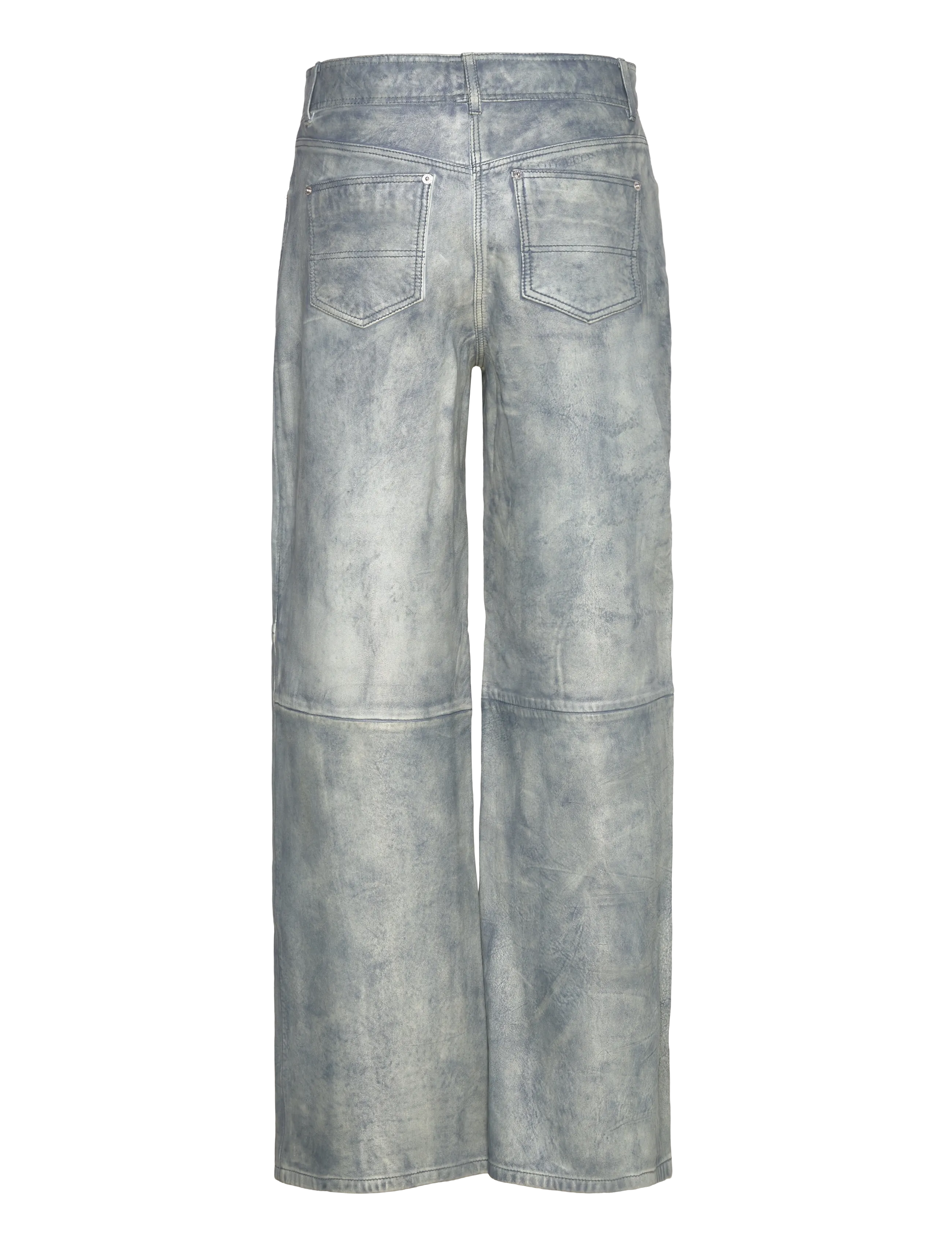 Stand Studio - Mylah Trousers - leren broeken - denim blue - 2