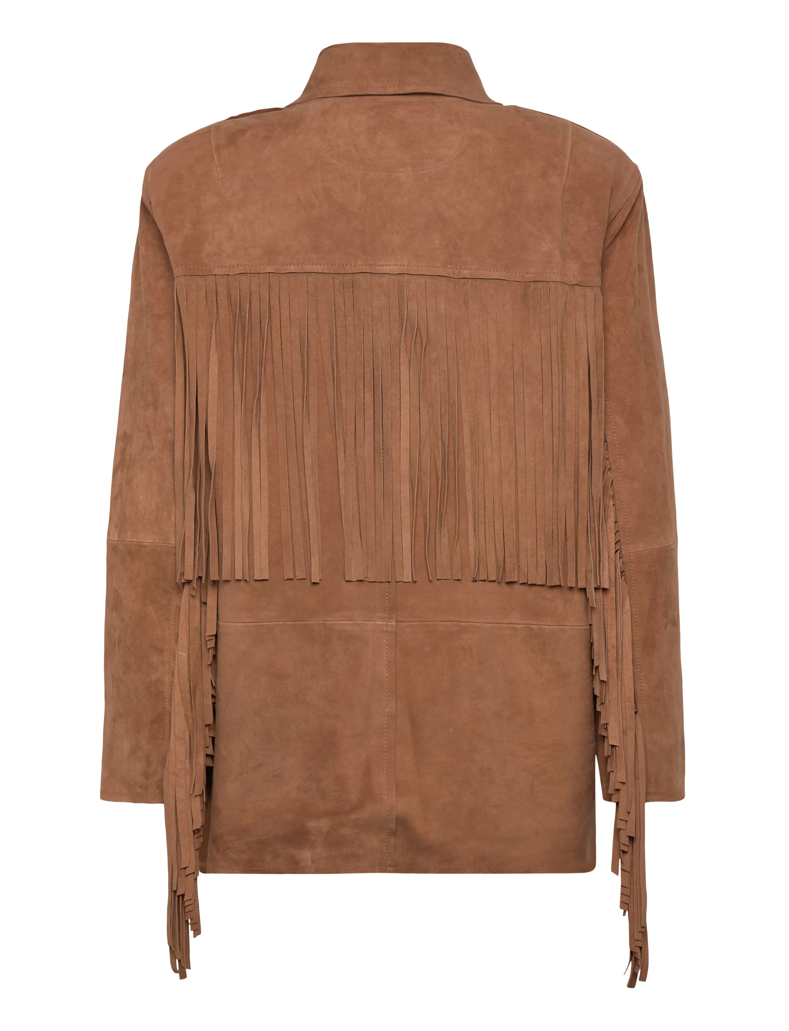 Stand Studio - Estee Fringe Jacket - striukės ir švarkeliai - desert tan - 2