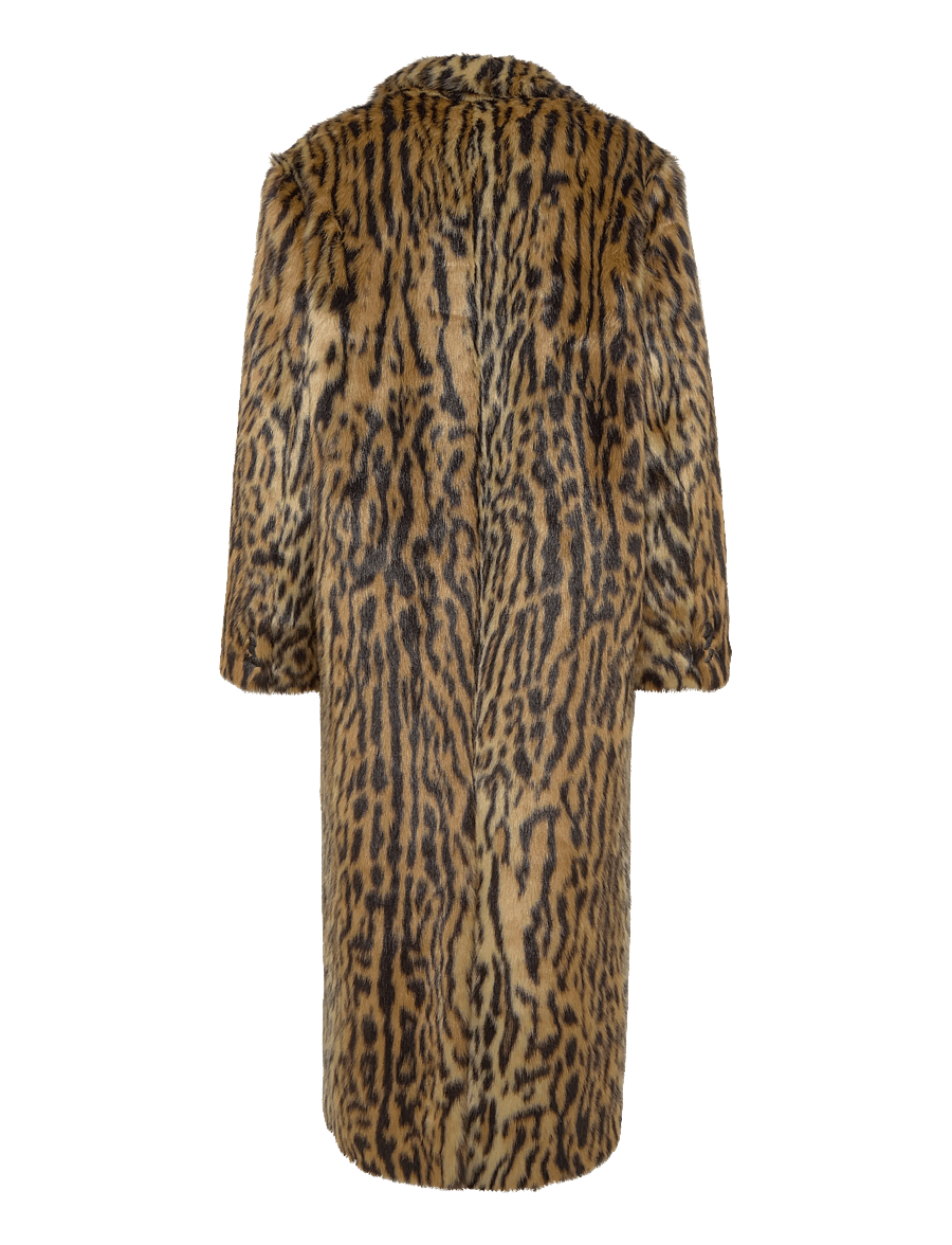Stand Studio - Marceline Coat - kunstkarusnahk - leo - 1