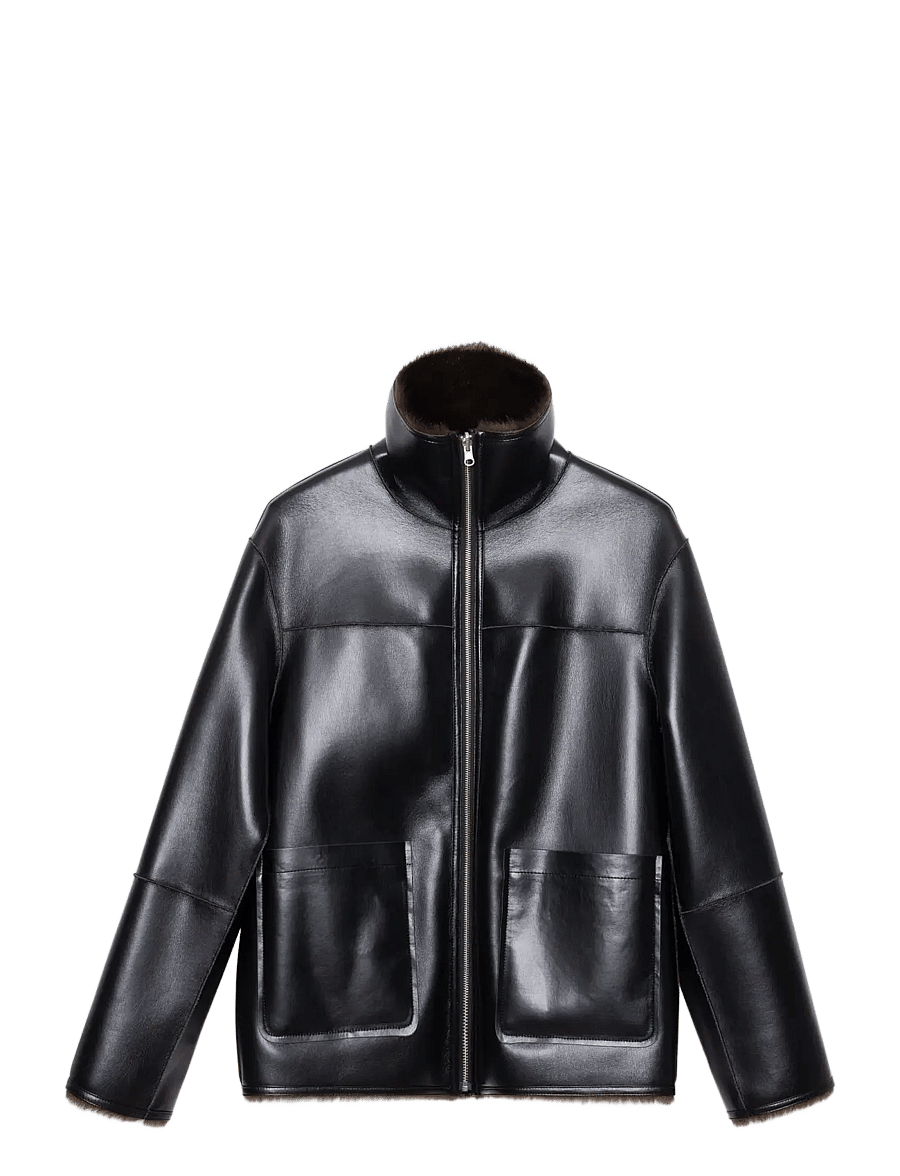 Stand Studio - Brella Jacket - lederjacken - black/brown - 0