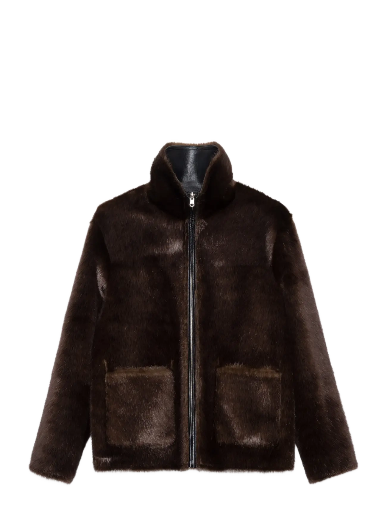 Stand Studio - Brella Jacket - lederjacken - black/brown - 1