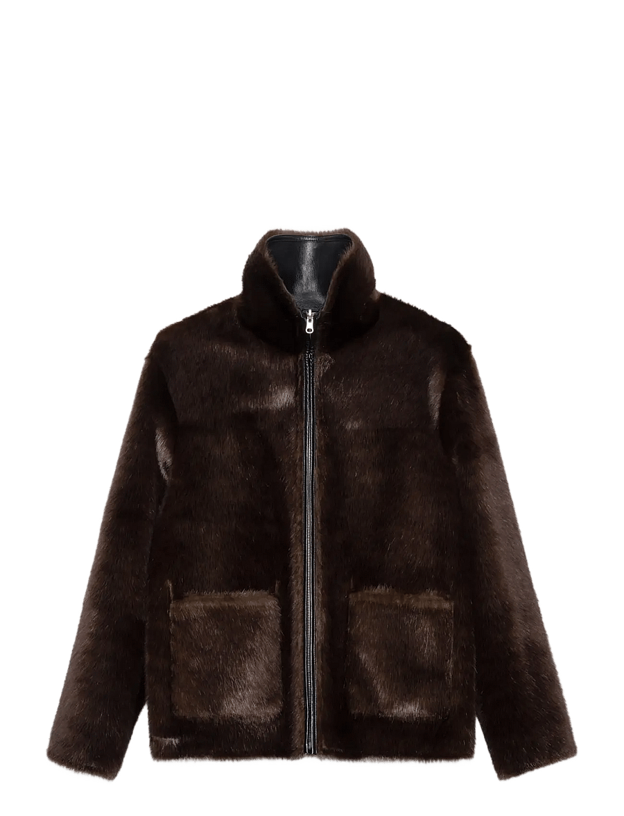 Stand Studio - Brella Jacket - lederjacken - black/brown - 1
