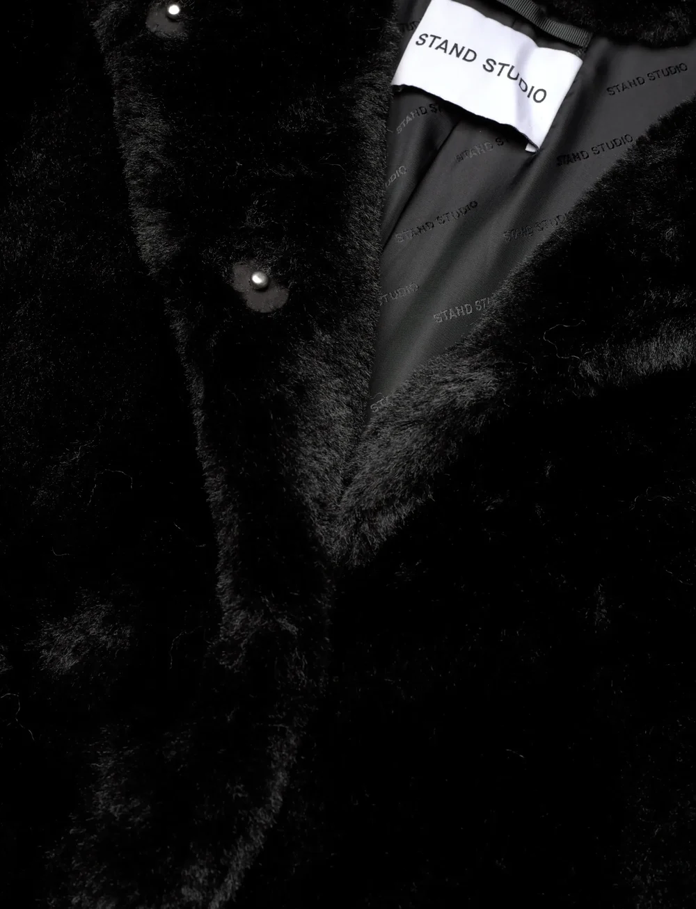 Stand Studio - Gracelyn Coat - Õhukesed mantlid - black - 2