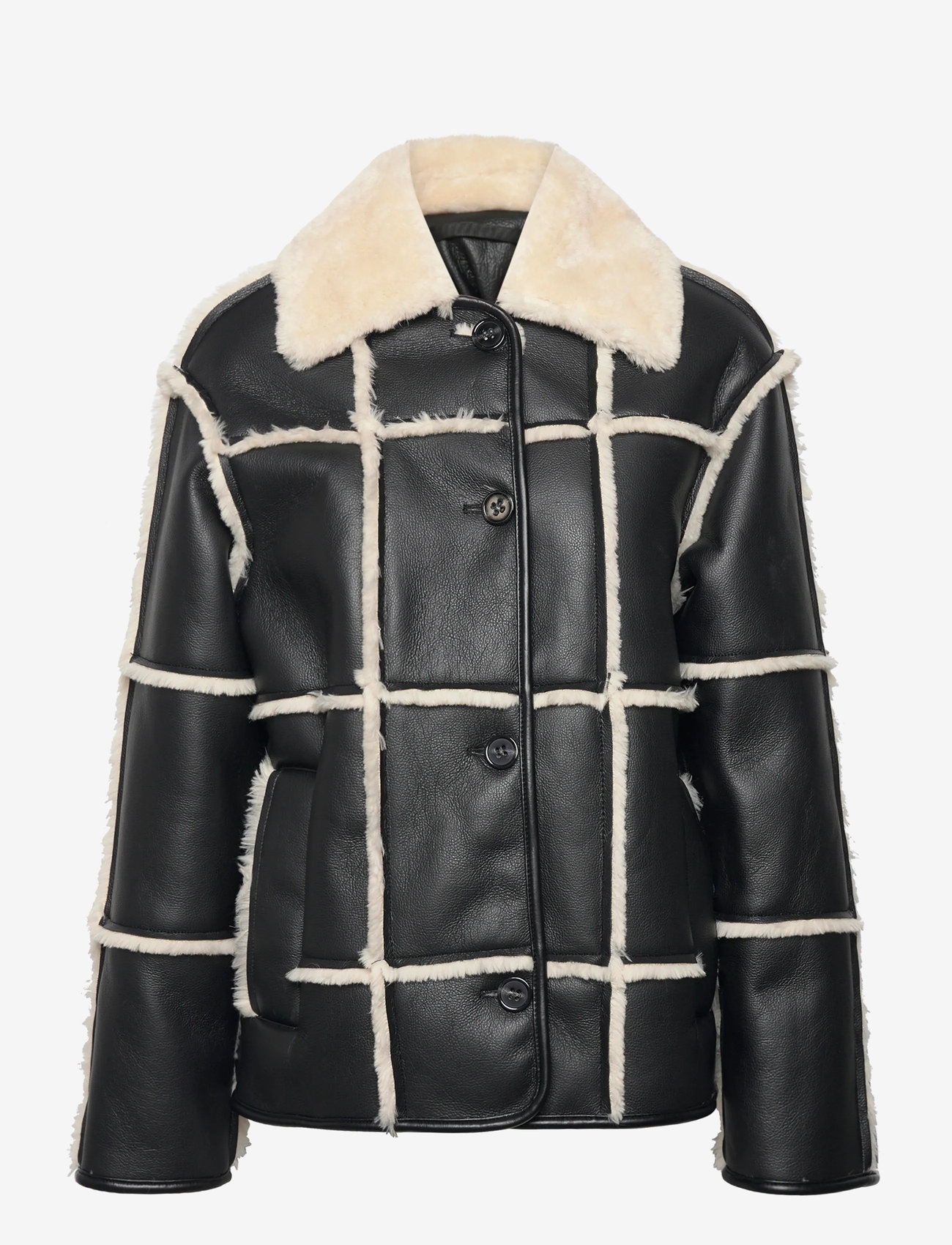 Stand Studio - Isabella Jacket - frühlingsjacken - black/off white - 0