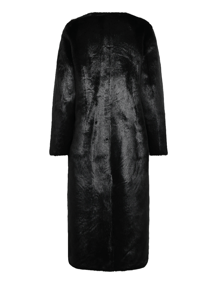Stand Studio - Palmer Coat - kunstpelz - black/black - 1