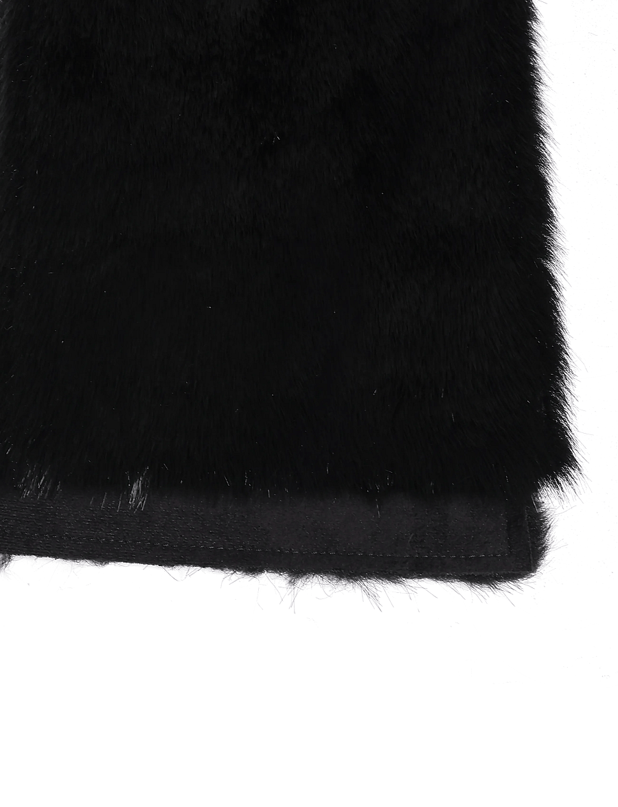 Stand Studio - Palmer Coat - kunstpelz - black/black - 4