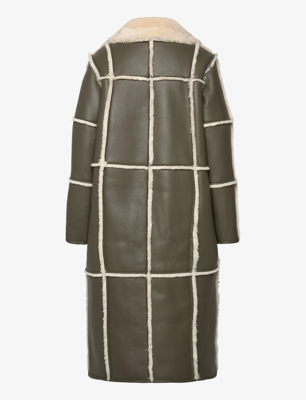 Stand Studio - Patty Coat - wollmäntel - dark taupe/off white - 1