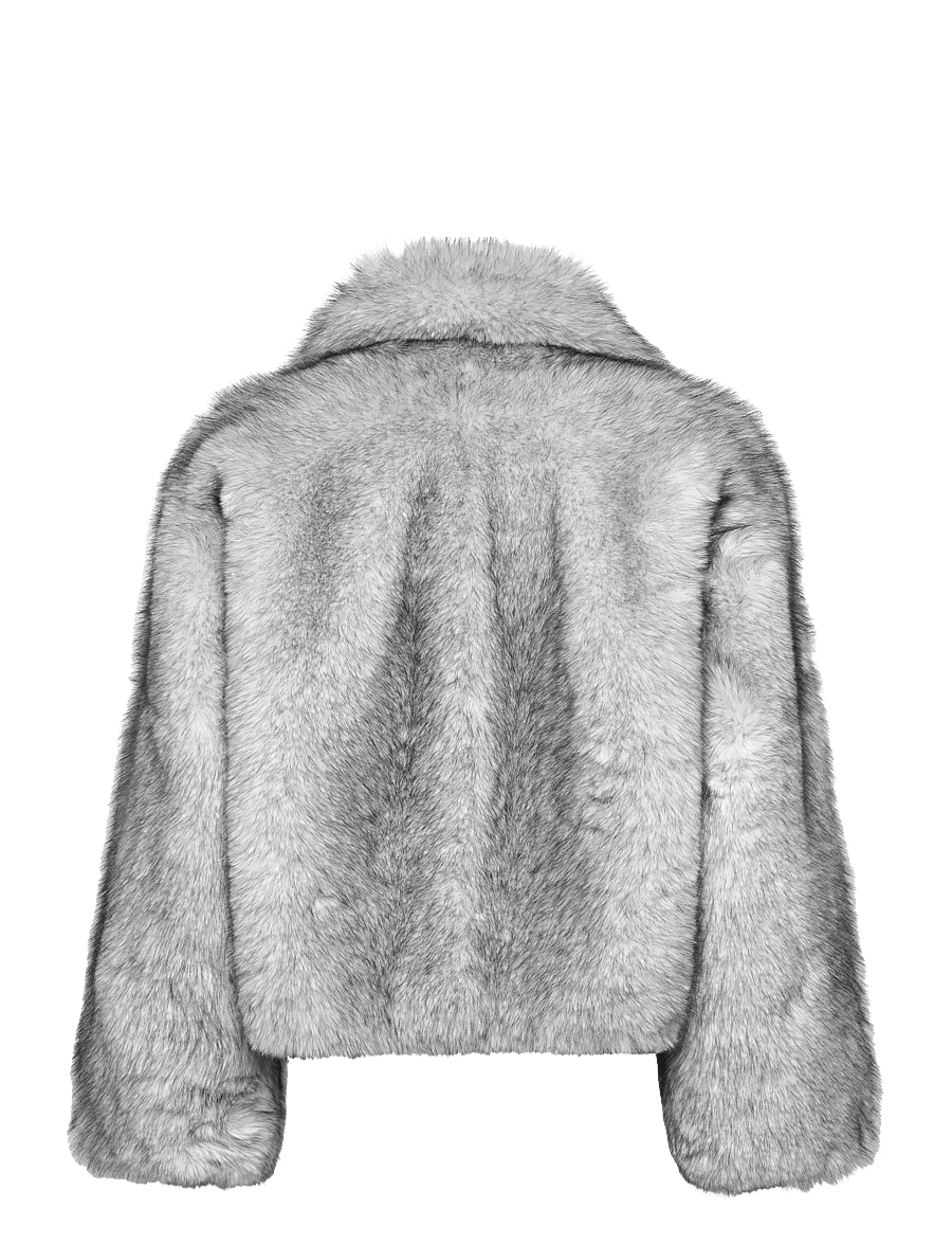 Stand Studio - India Jacket - faux fur - white/black - 2