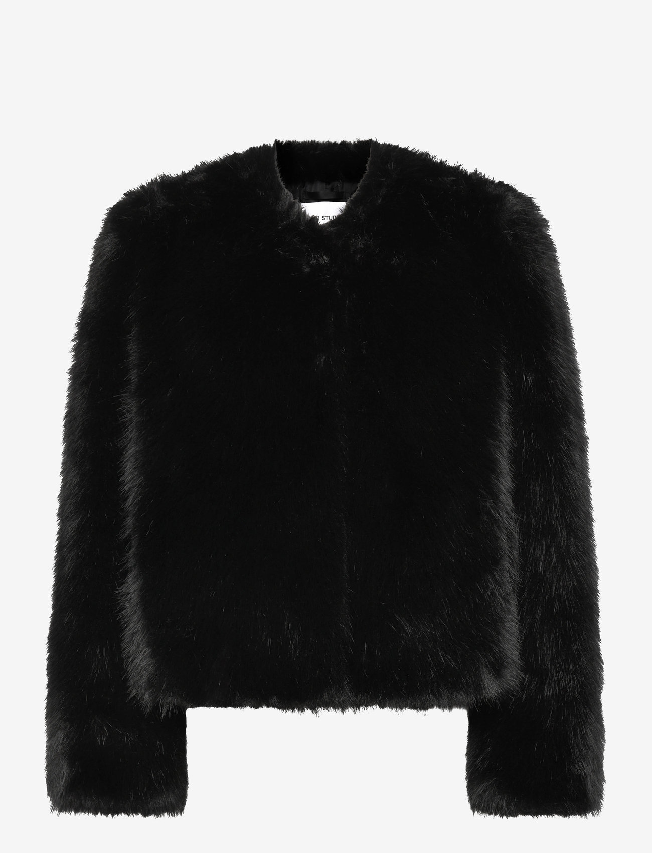 Stand Studio - Sadie Cropped Jacket - fake fur - black - 0