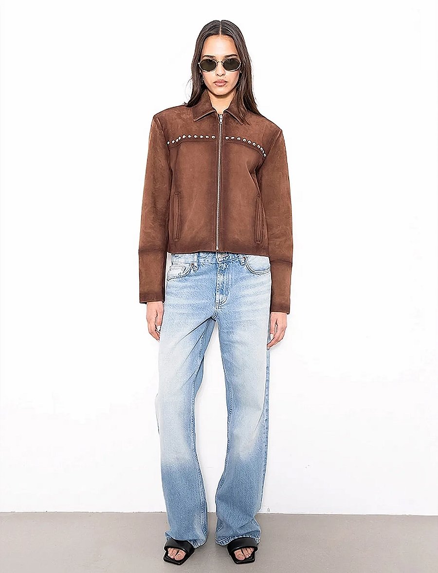 Stand Studio - Jenny Jacket - striukės ir švarkeliai - worn brown - 0