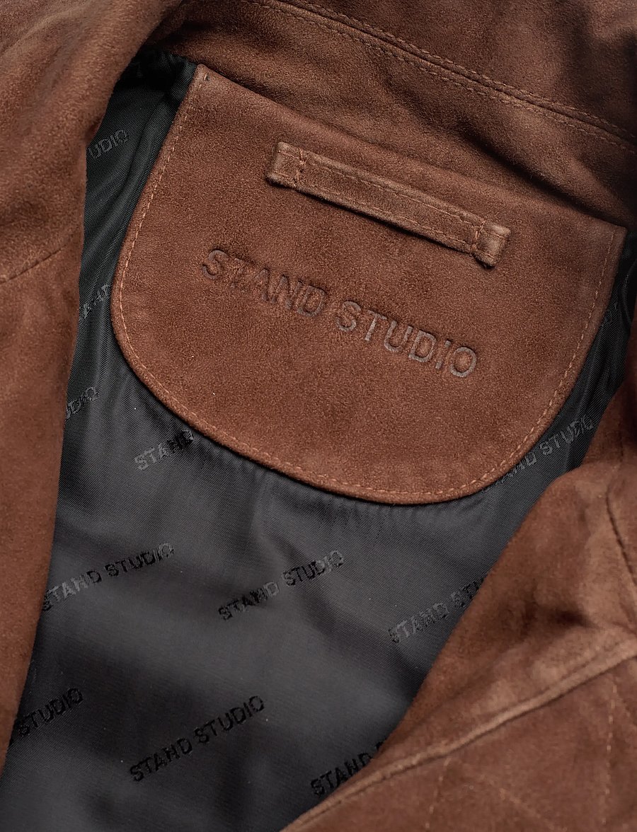Stand Studio - Jenny Jacket - striukės ir švarkeliai - worn brown - 3
