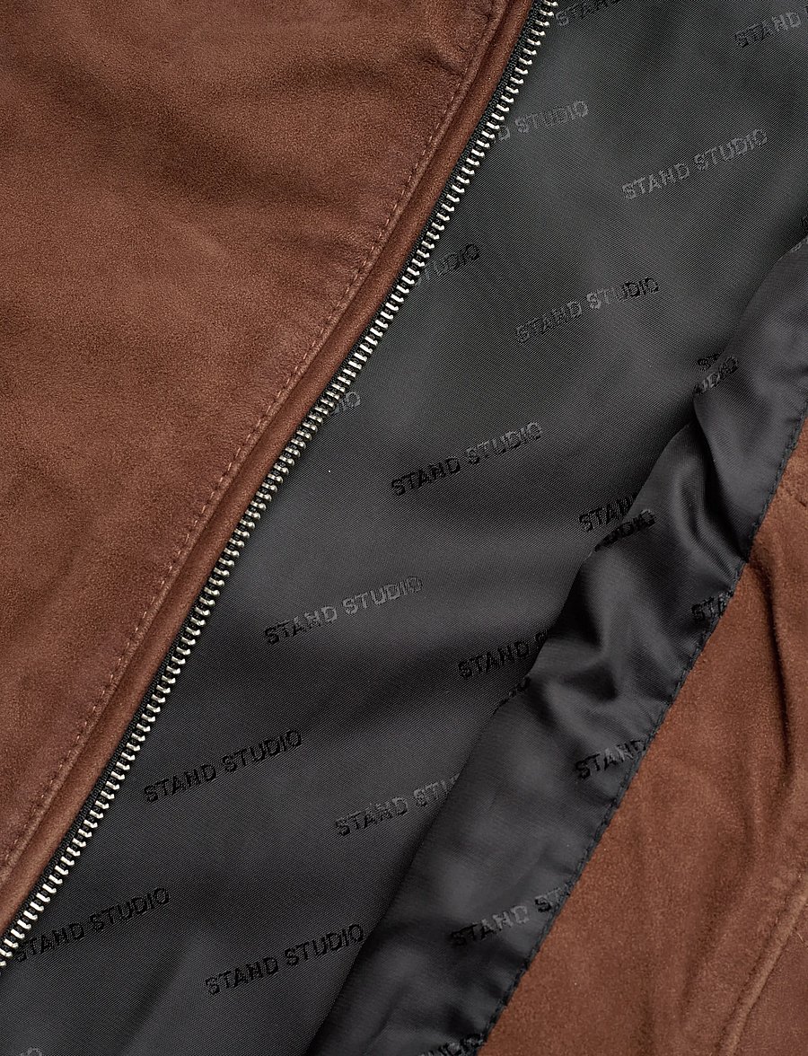 Stand Studio - Jenny Jacket - striukės ir švarkeliai - worn brown - 5