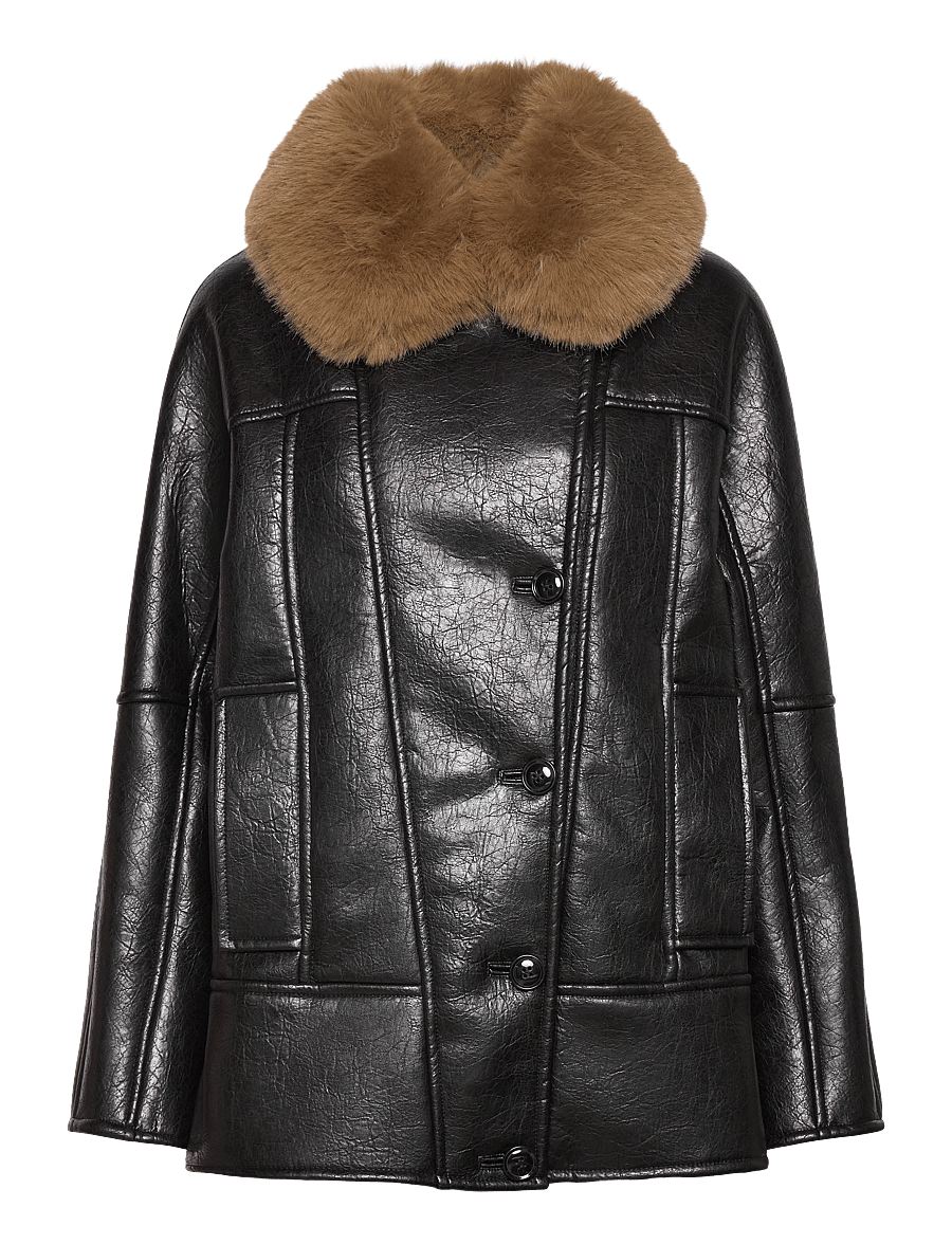 Stand Studio - Kiti Coat - ullkappor - black - 1