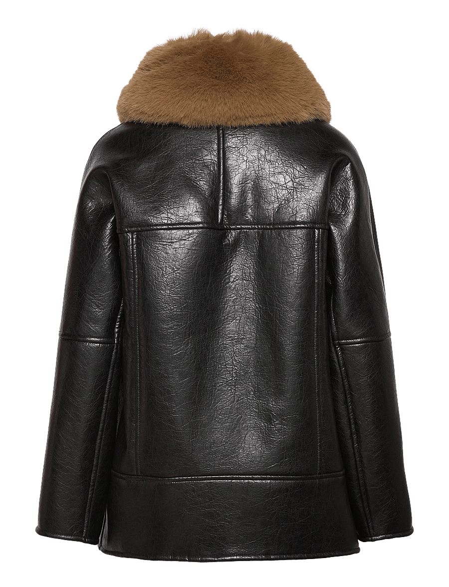 Stand Studio - Kiti Coat - ullkappor - black - 2