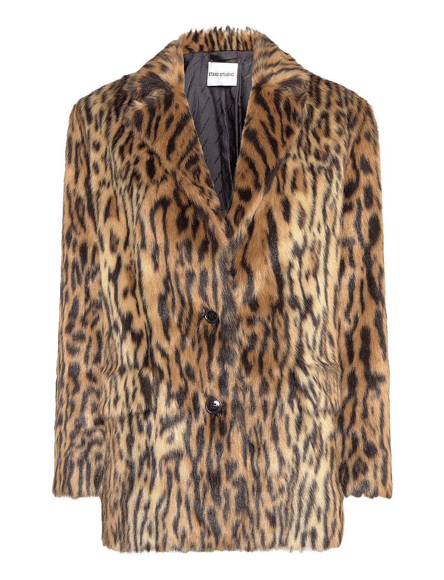 Stand Studio - Emmie Fur Blazer - einreihige blazer - leo - 0