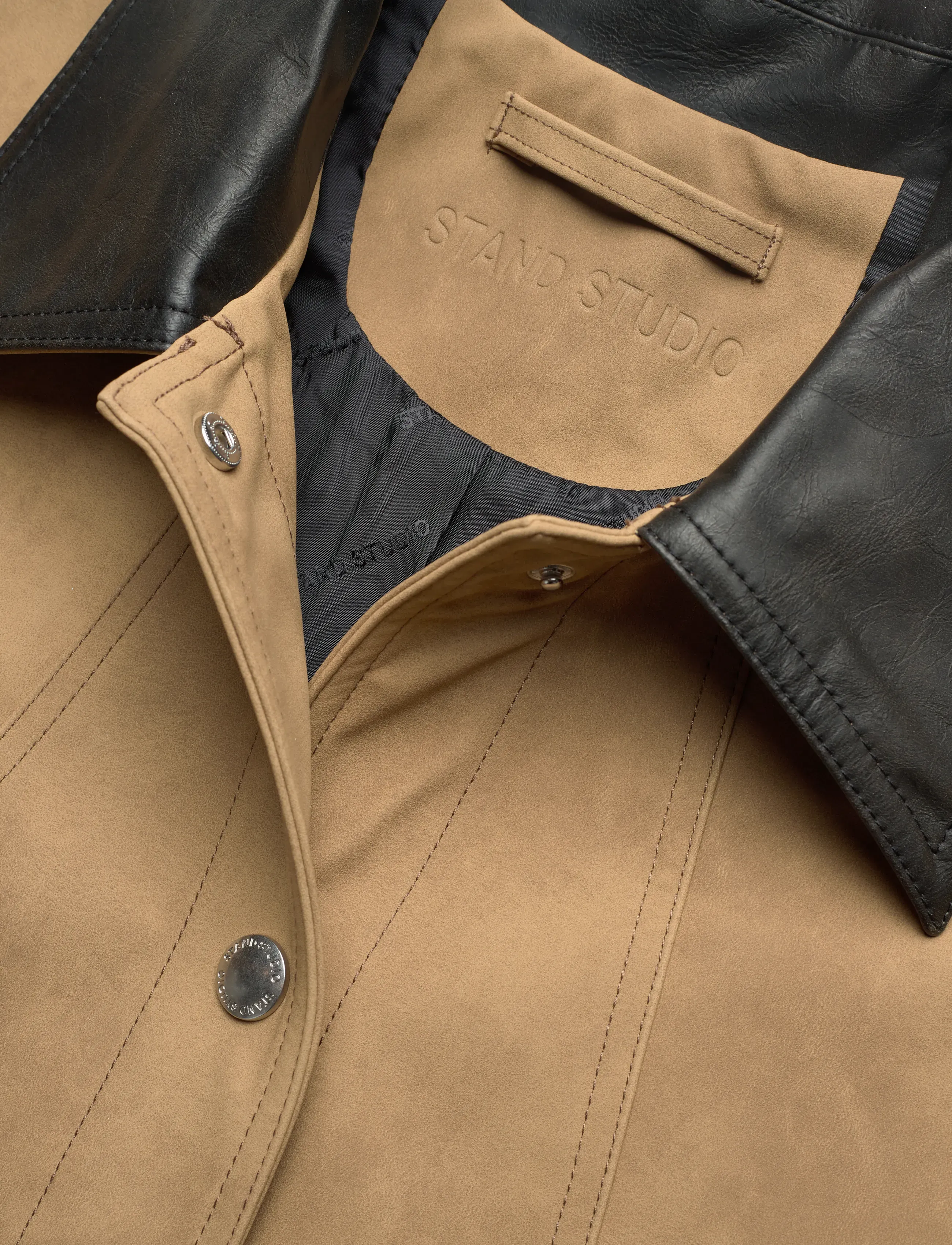 Stand Studio - Wilhelmina Jacket - lette jakker - dark sand - 3