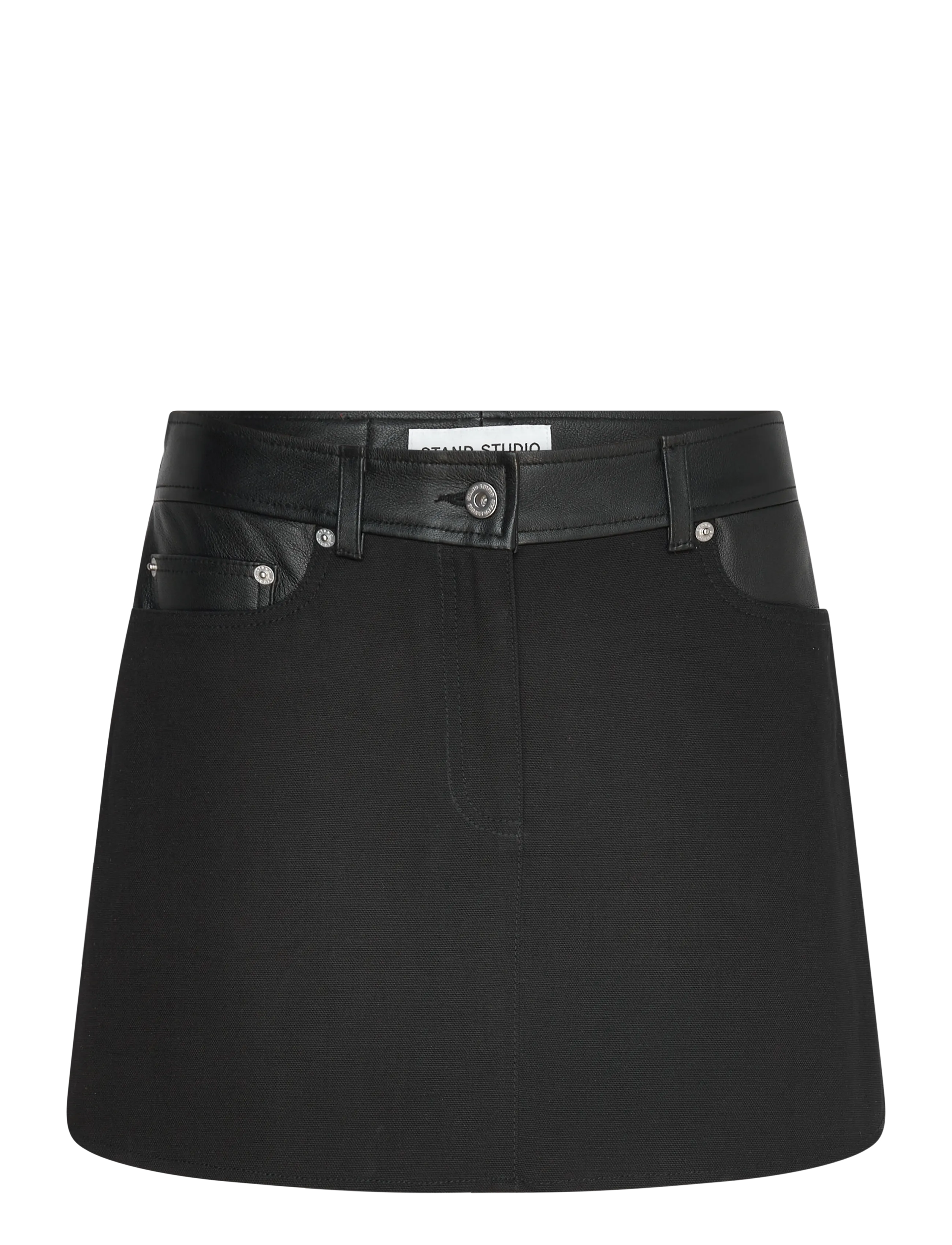 Stand Studio Beatrice Skirt - Söfn - BLACK / black