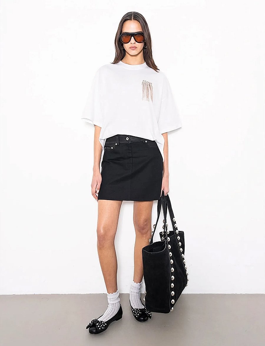 Stand Studio - Beatrice Skirt - korte nederdele - black - 0
