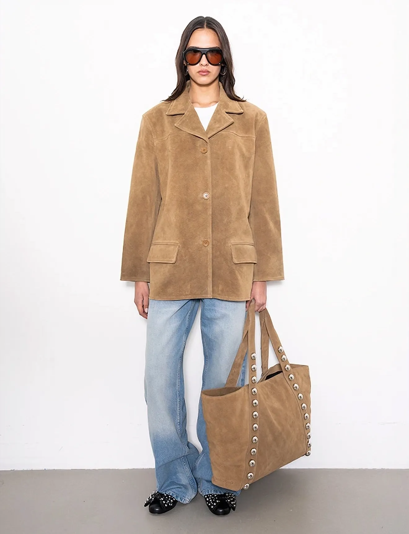 Stand Studio Jude Jacket - Jakker - DARK SAND / brown