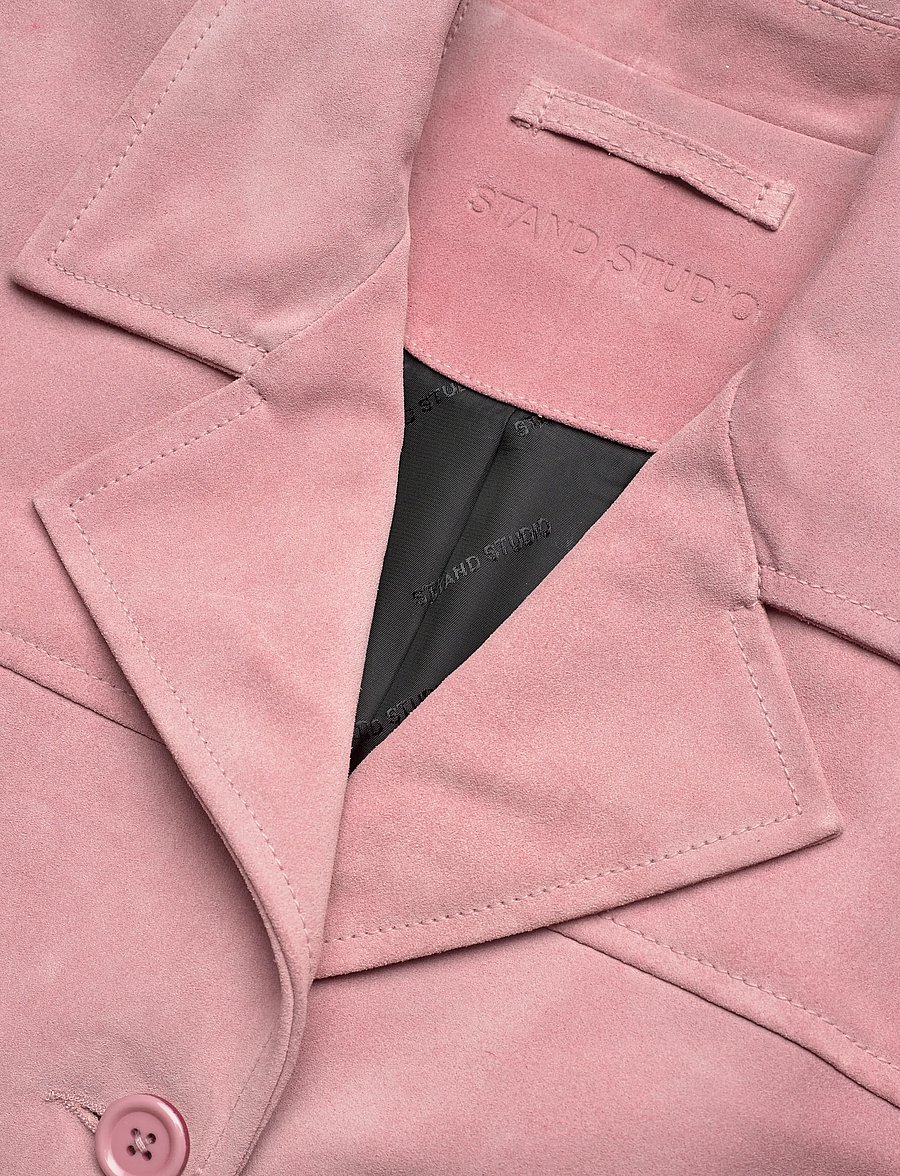 Stand Studio - Jude Jacket - leather jackets - worn dusty rose - 3