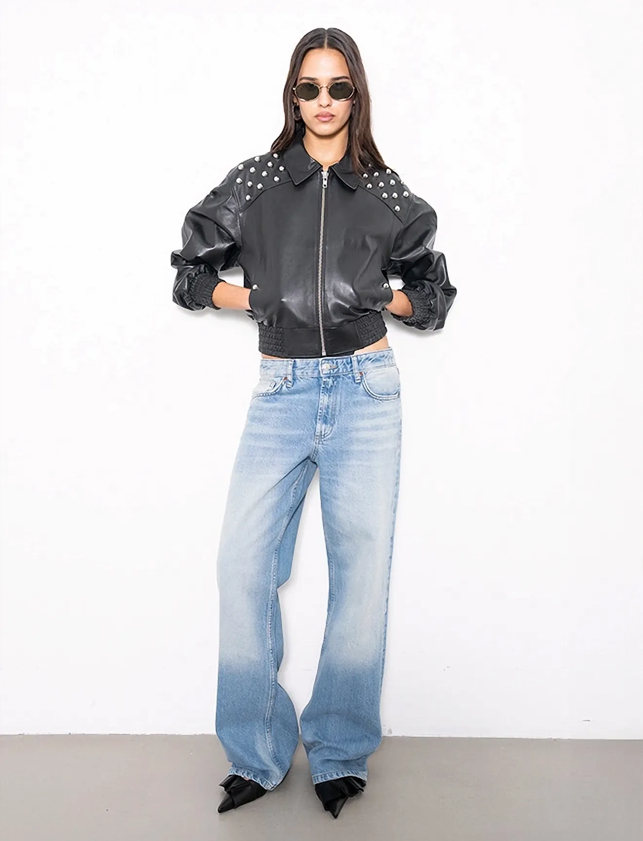 Stand Studio Doria Jacket, 40, Black, Jakker > Læder, Dame