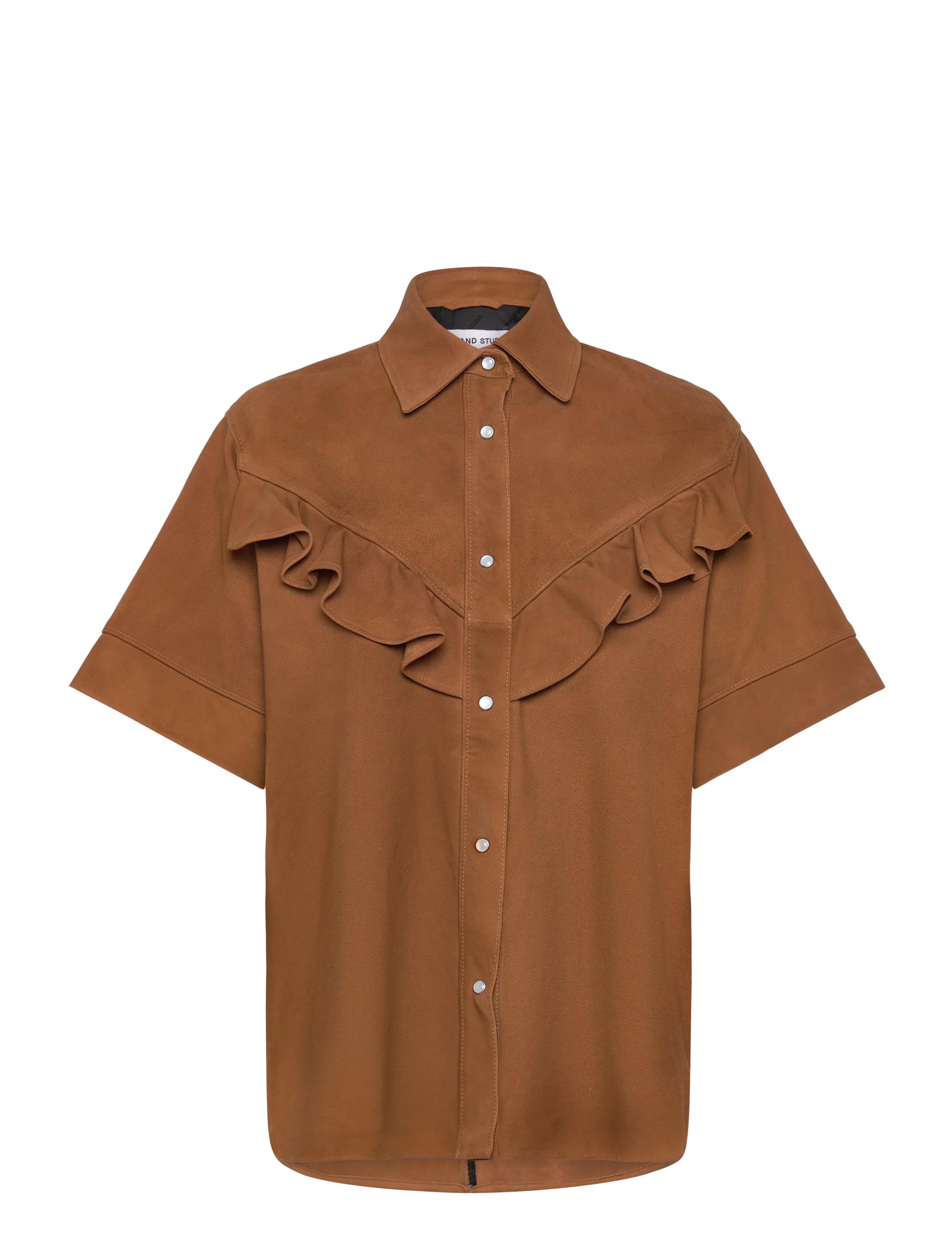 STAND STUDIO Shannon Shirt Braun - 34 - Damen
