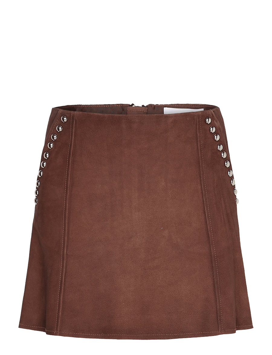 Stand Studio - Liva Skirt - mode trends - worn brown - 1