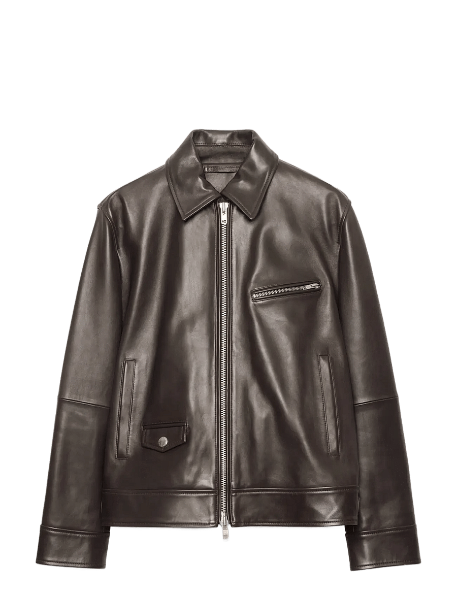 Stand Studio - Veda Biker Jacket - leather jackets - dark cacao - 0