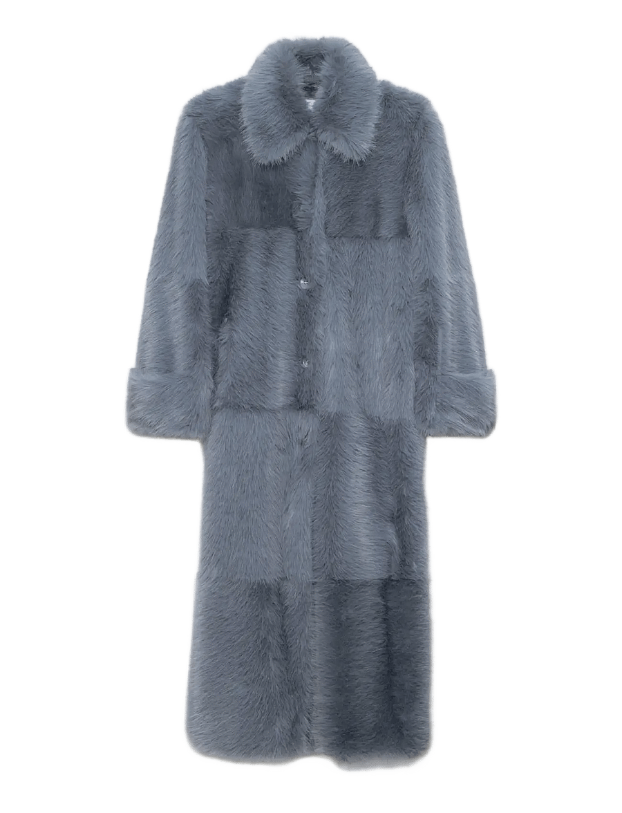 Stand Studio - Hana Coat - kunstpelz - dove blue - 0