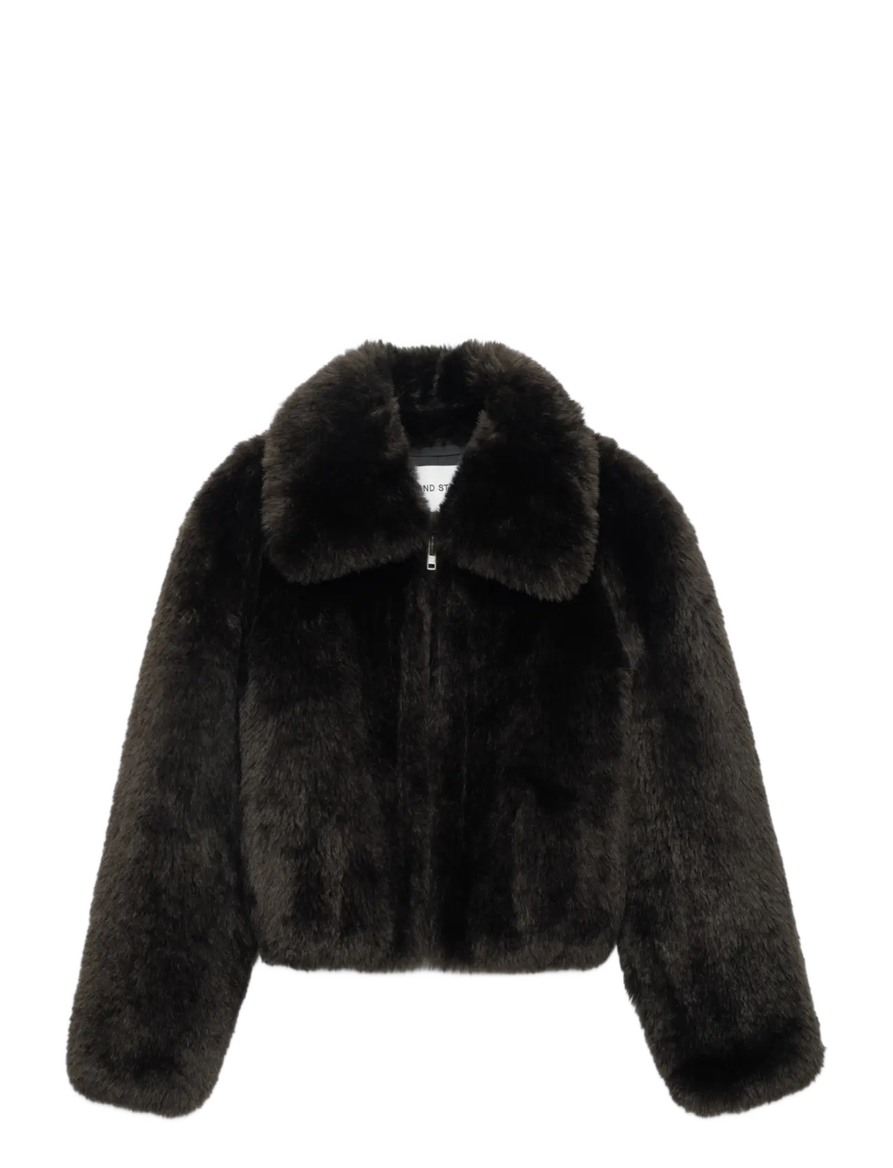Stand Studio Aya Jacket - Kunstpelz - DARK BROWN / brown