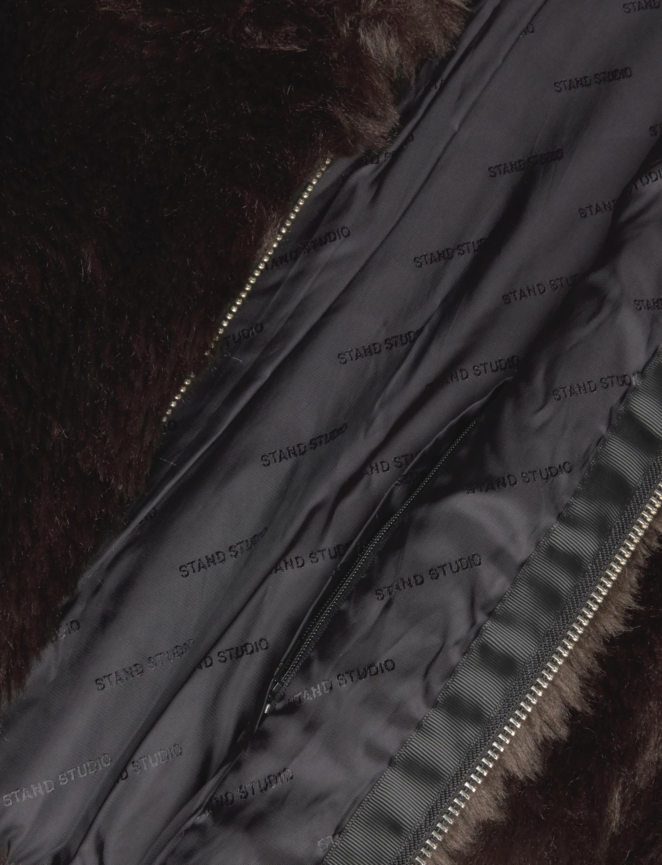 Stand Studio - Aya Jacket - outerwear - dark brown - 4
